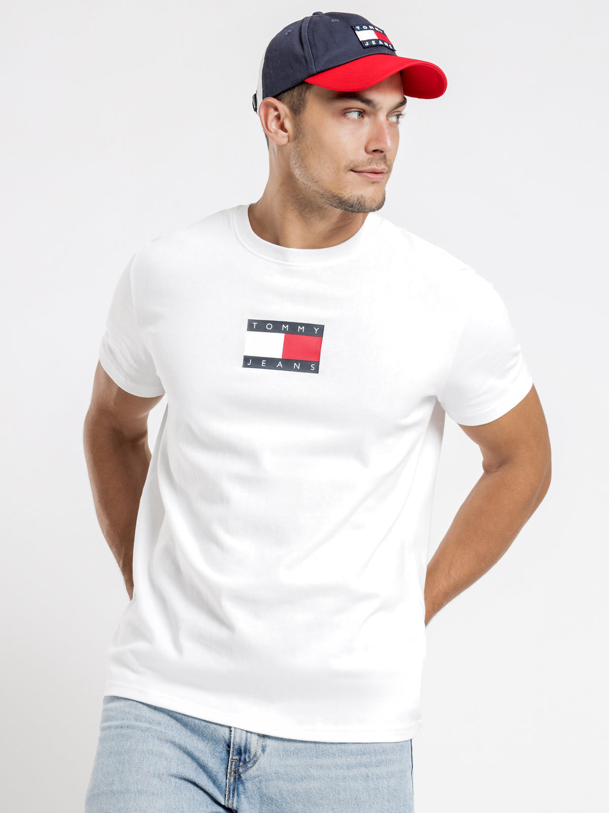 Tommy Hilfiger Badge T-Shirt in White | White