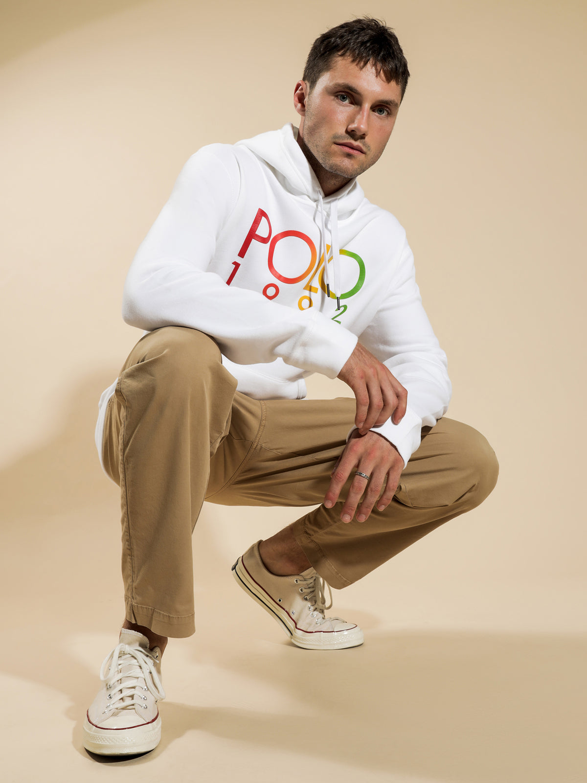 Popover Hoodie in White