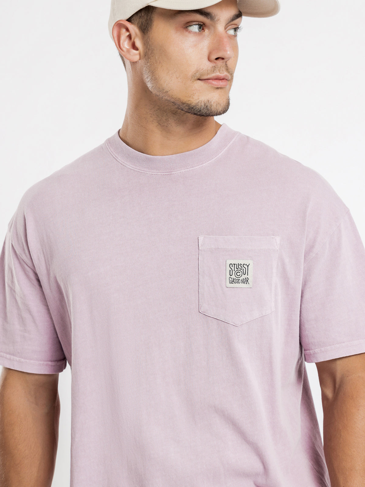 Classic Gear Pocket T-Shirt in Pigment Mauve