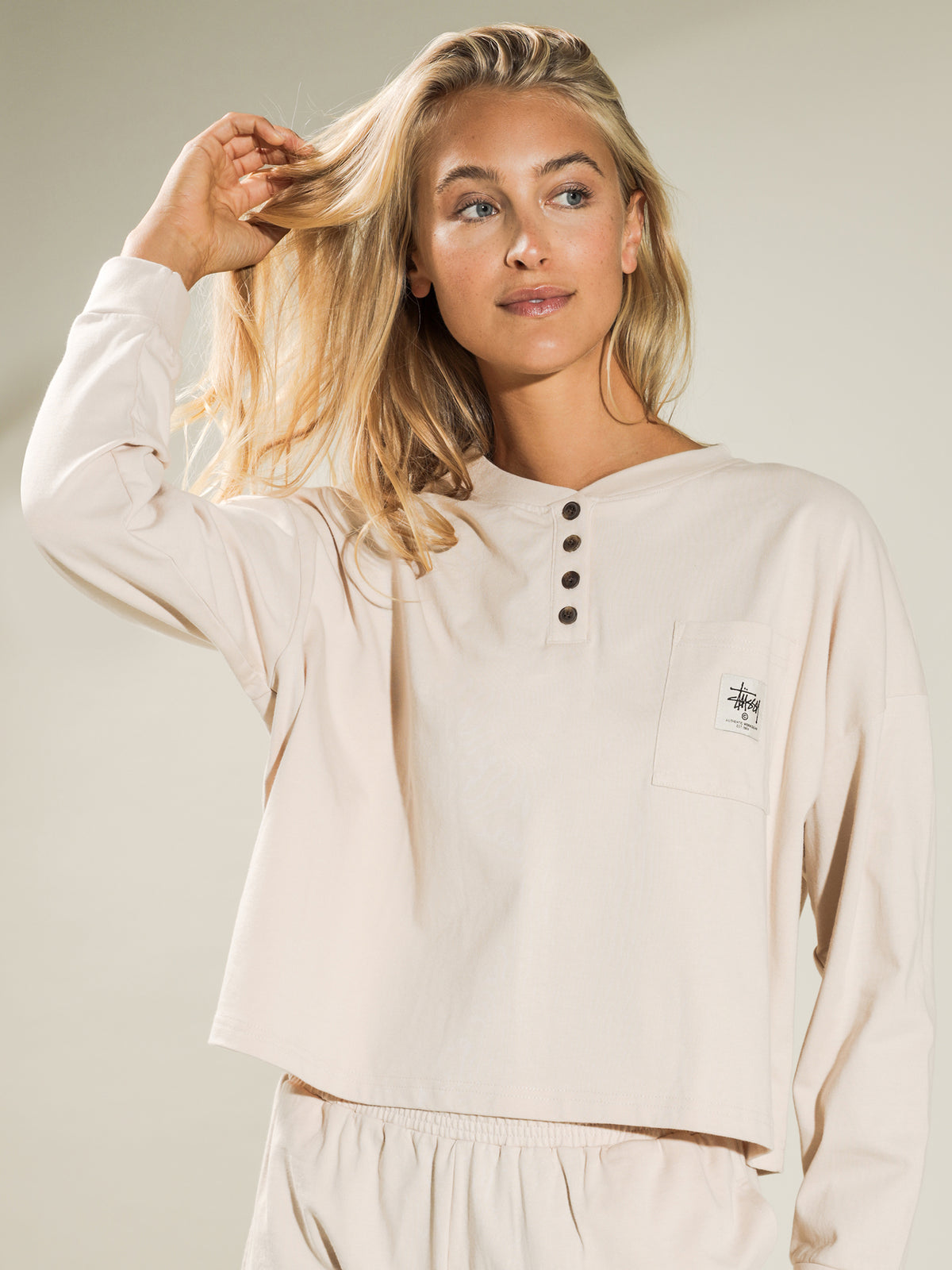 Jerome Henley Top  in Neutral