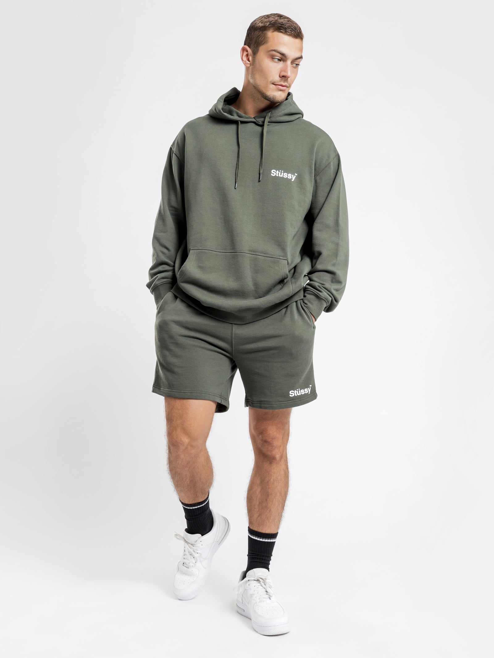 Text Fleece Short