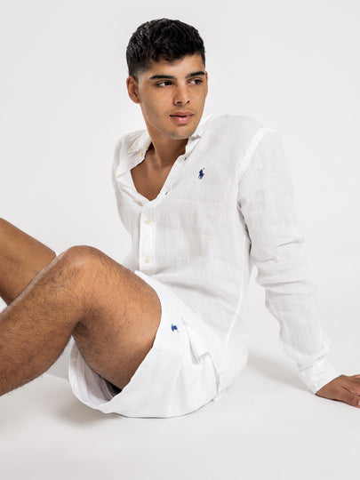 Long Sleeve Linen Sport Shirt