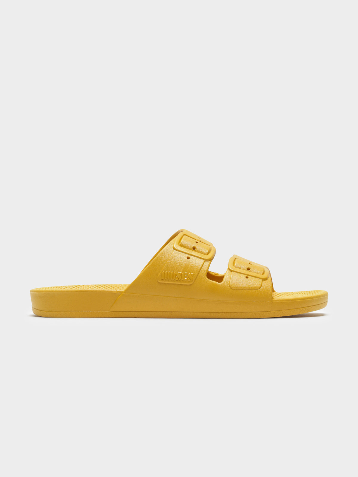 Unisex Freedom Moses Slides in Mustard