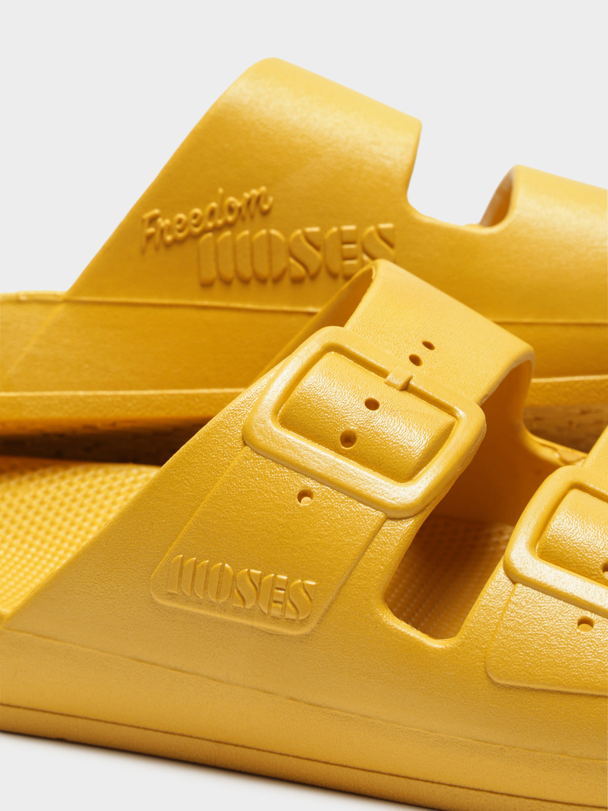 Unisex Freedom Moses Slides in Mustard