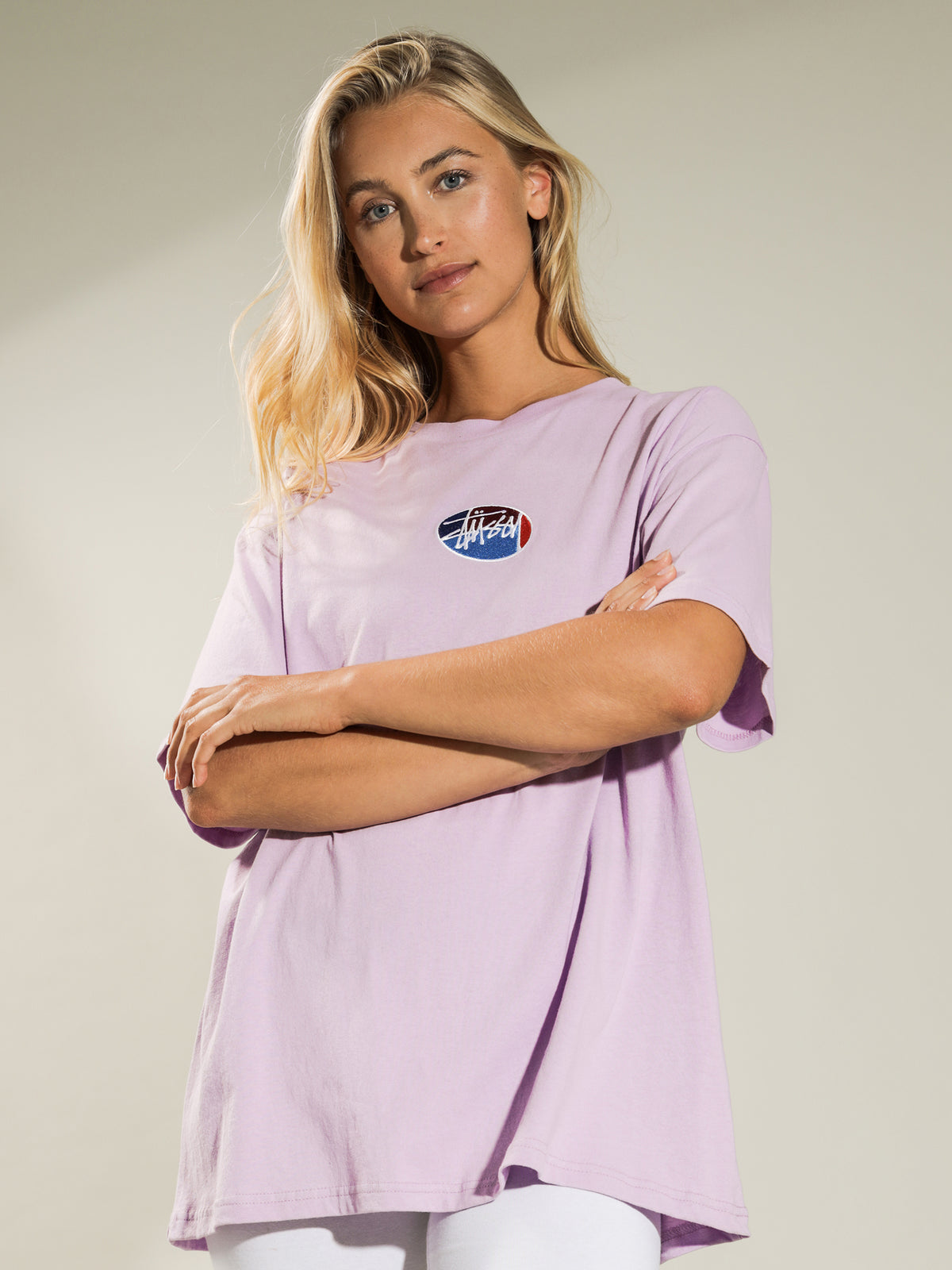 Stussy Emblem Boyfriend T-Shirt | Orchid