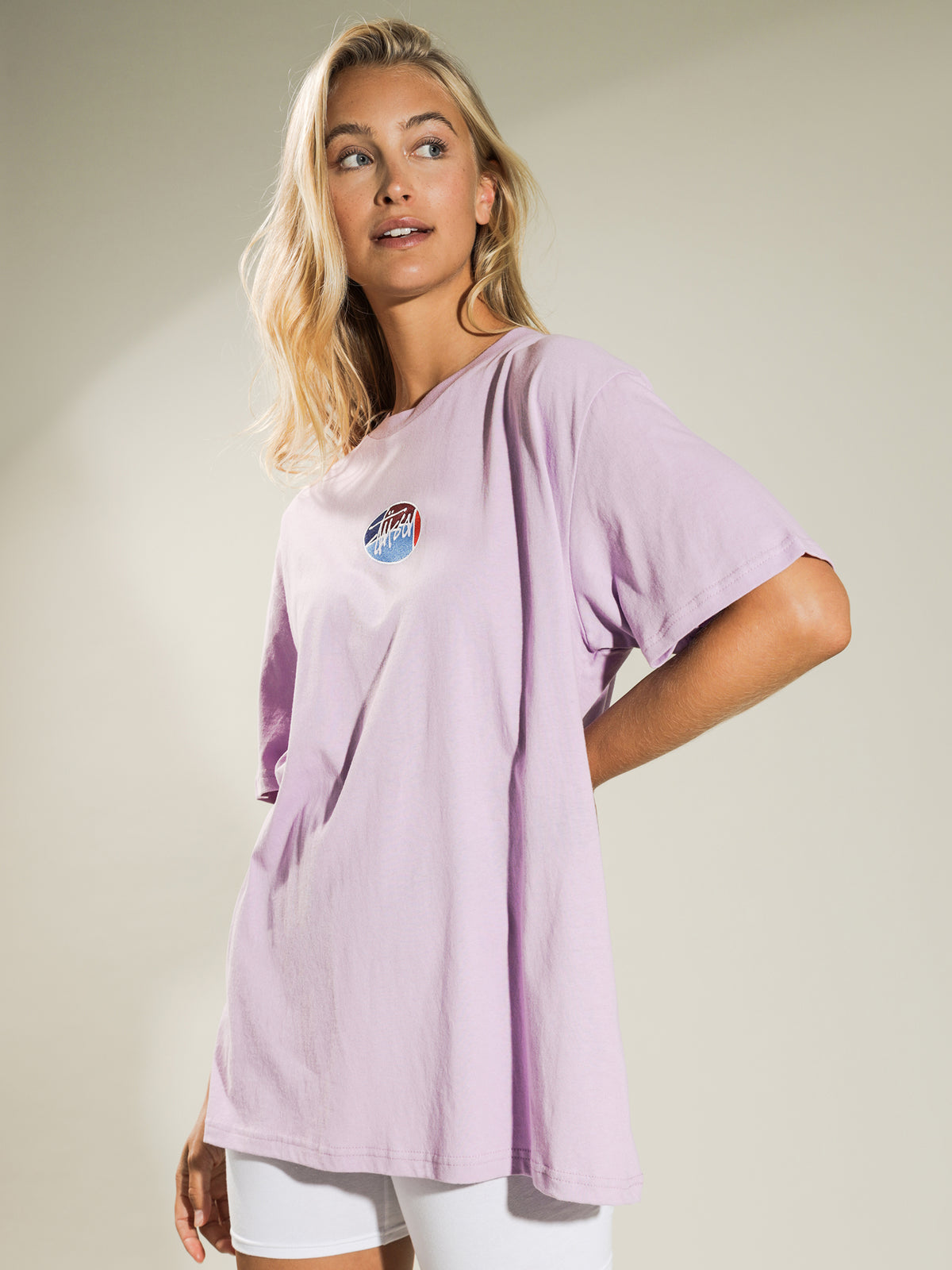Stussy Emblem Boyfriend T-Shirt | Orchid