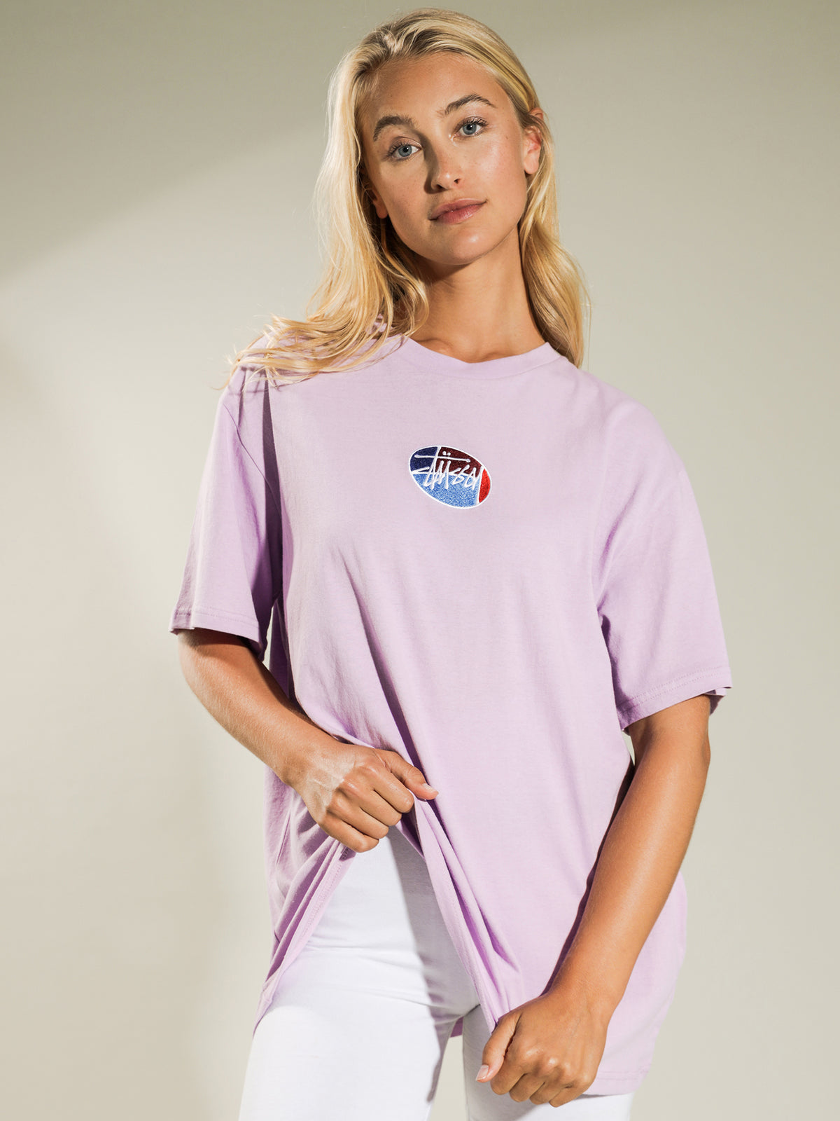 Stussy Emblem Boyfriend T-Shirt | Orchid