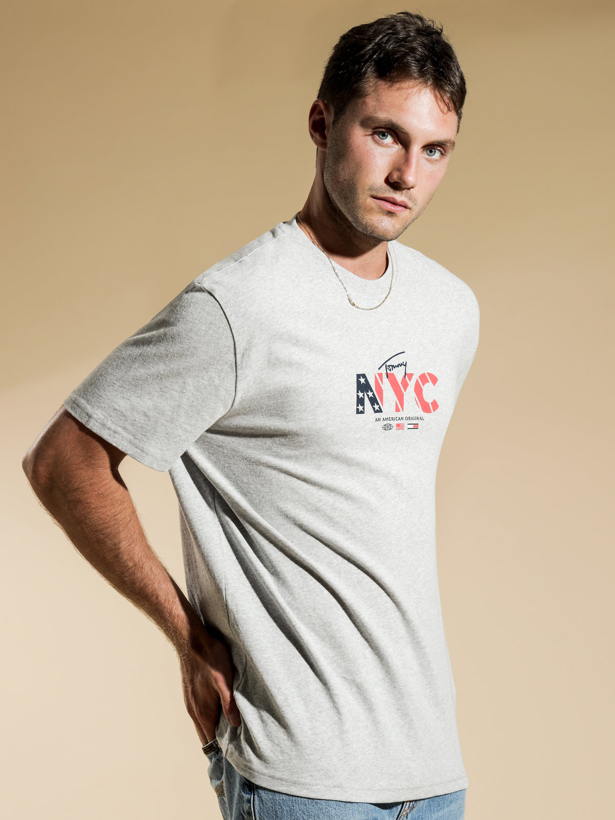 NYC Originals T-Shirt in Light Grey Heather