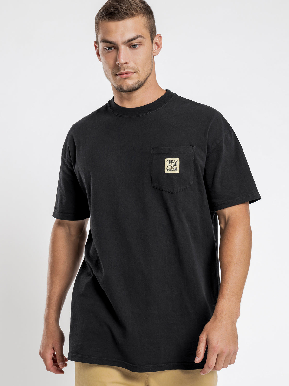 Classic Gear Pocket T-Shirt in Black