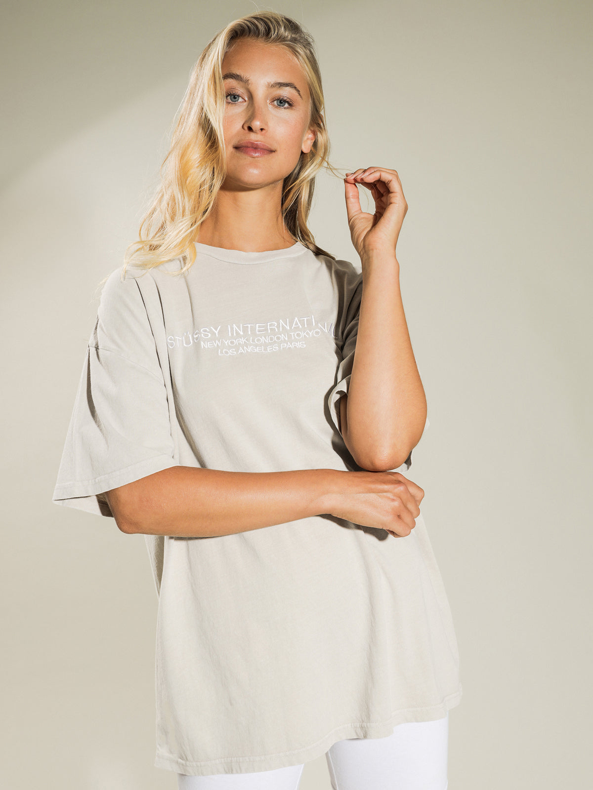 Dillon Relaxed T-Shirt in White Sand