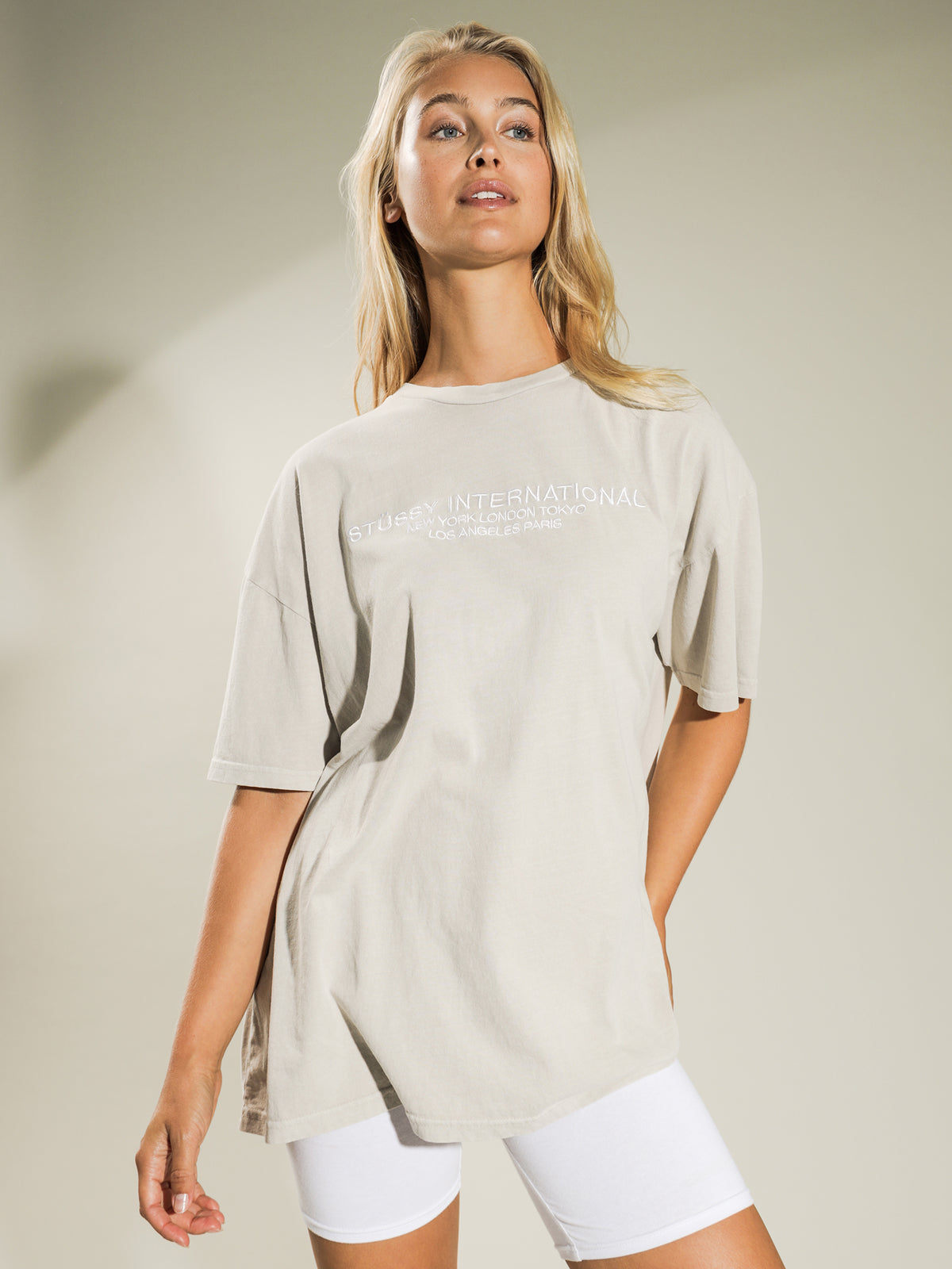 Dillon Relaxed T-Shirt in White Sand