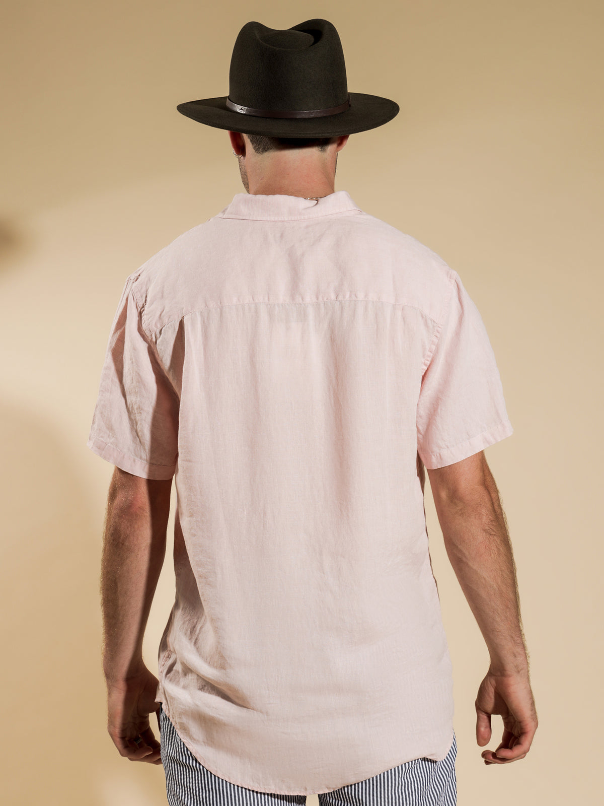 Academy Brand Newport Button Up T-Shirt | Pink