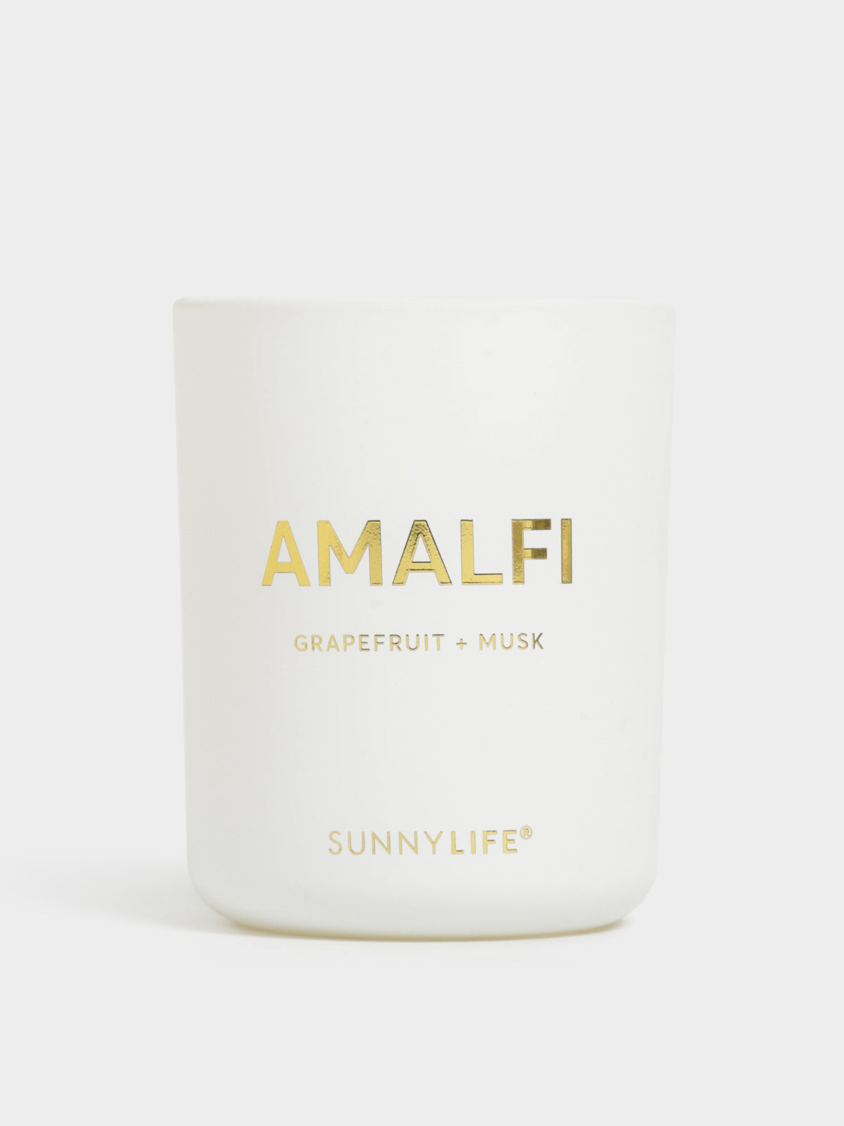 Sunnylife Amalfi Scented Candle | White/Gold