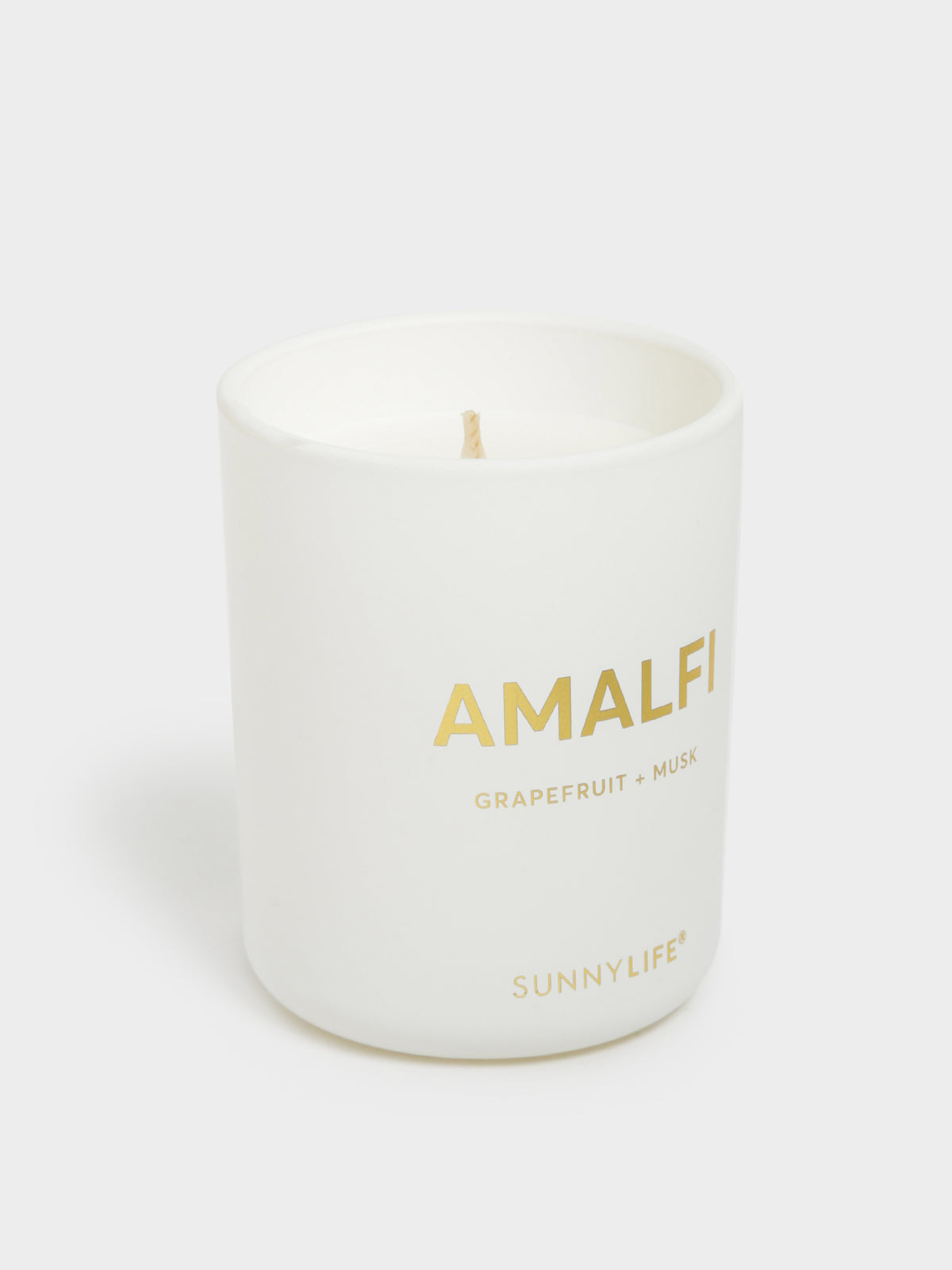 Sunnylife Amalfi Scented Candle | White/Gold