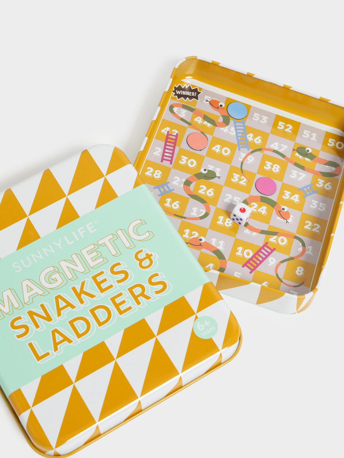Sunnylife Magnetic Snakes & Ladders | Yellow