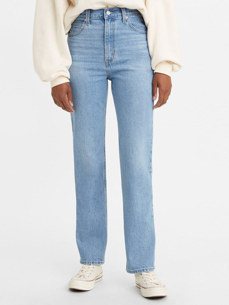 70s High Rise Straight Leg Jeans