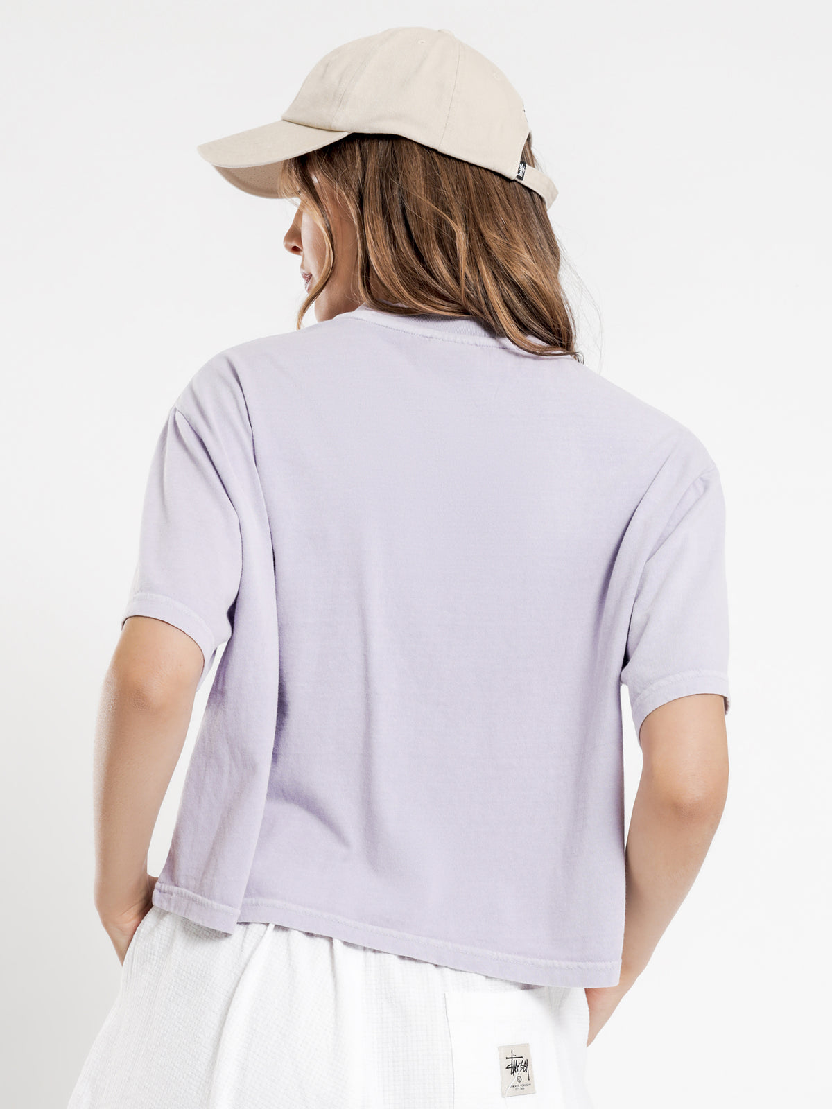 Designs Pocket T-Shirt in Lilac