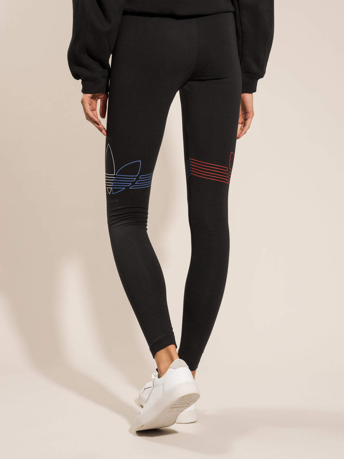 Adicolour Tricolour Loungewear Tights in Black