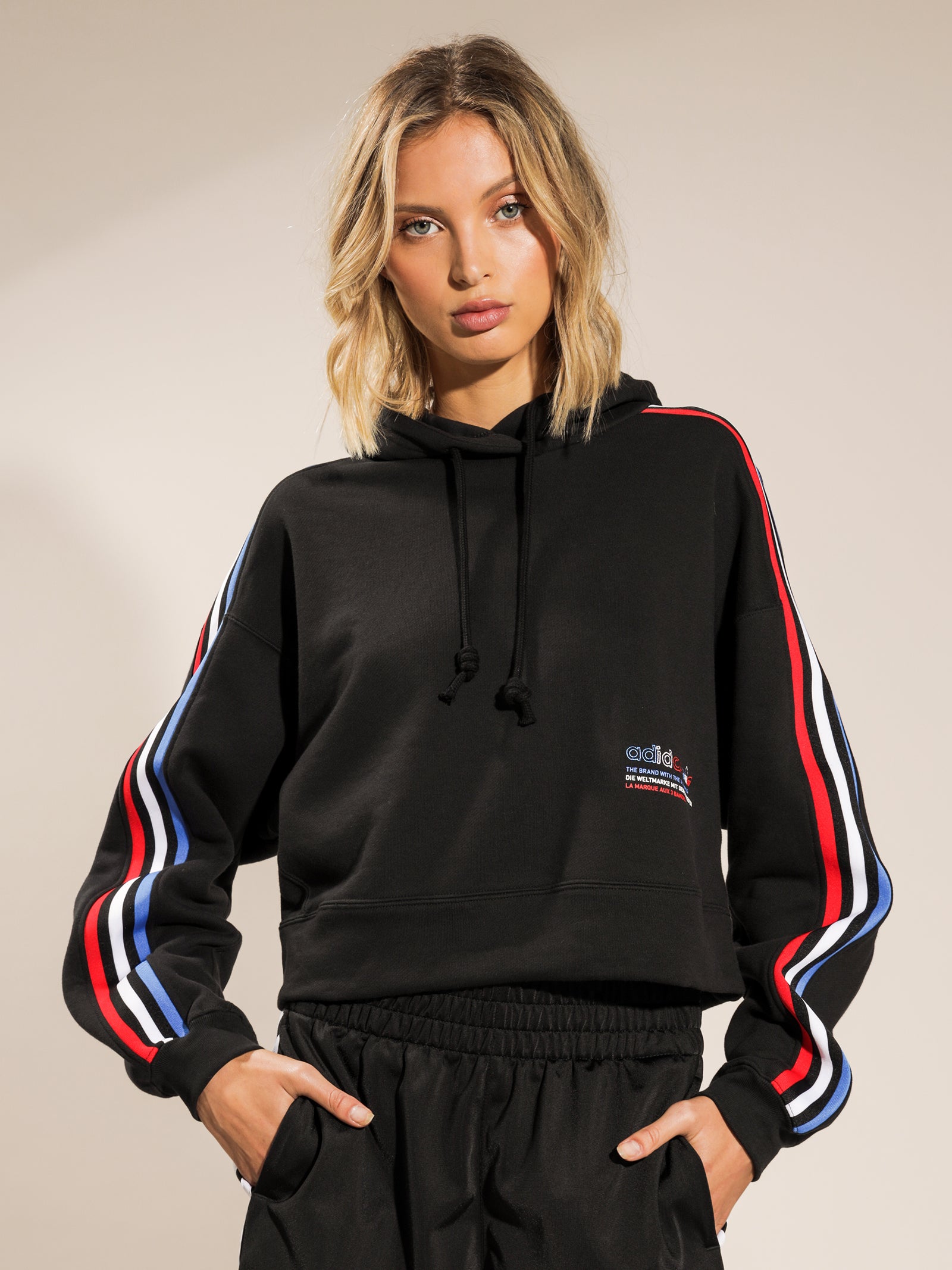 Trefoil Crop Hoodie - Main Image