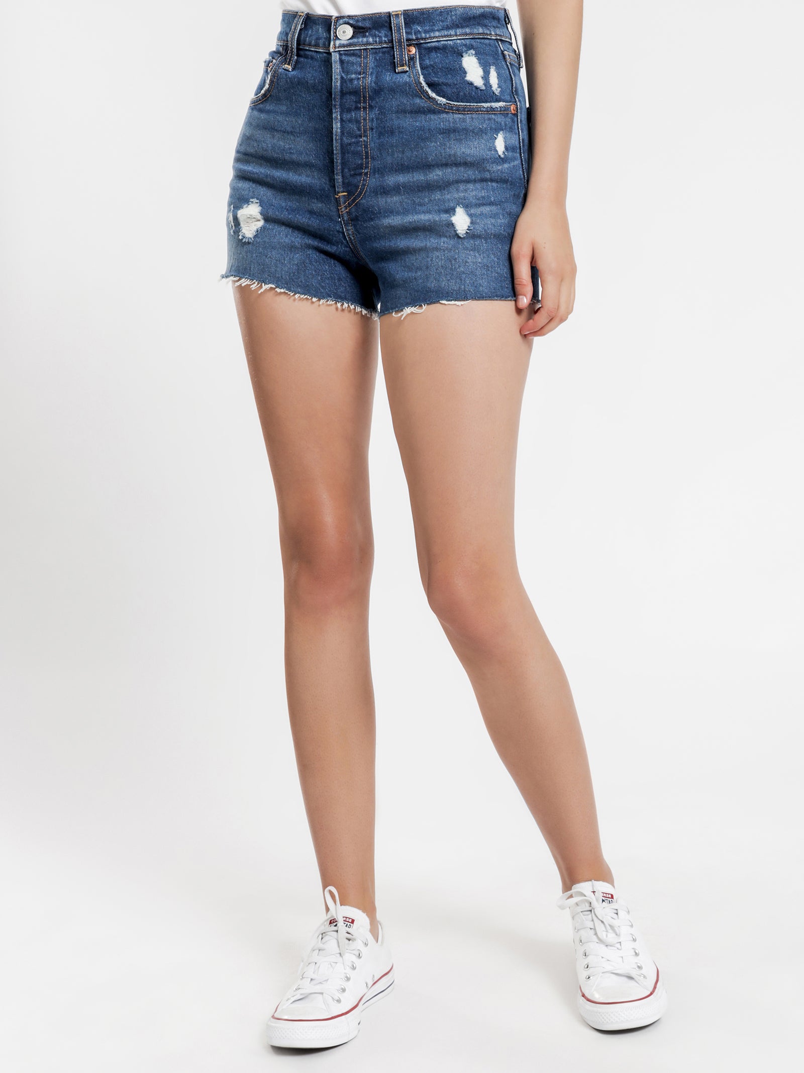 Ribcage Denim Shorts