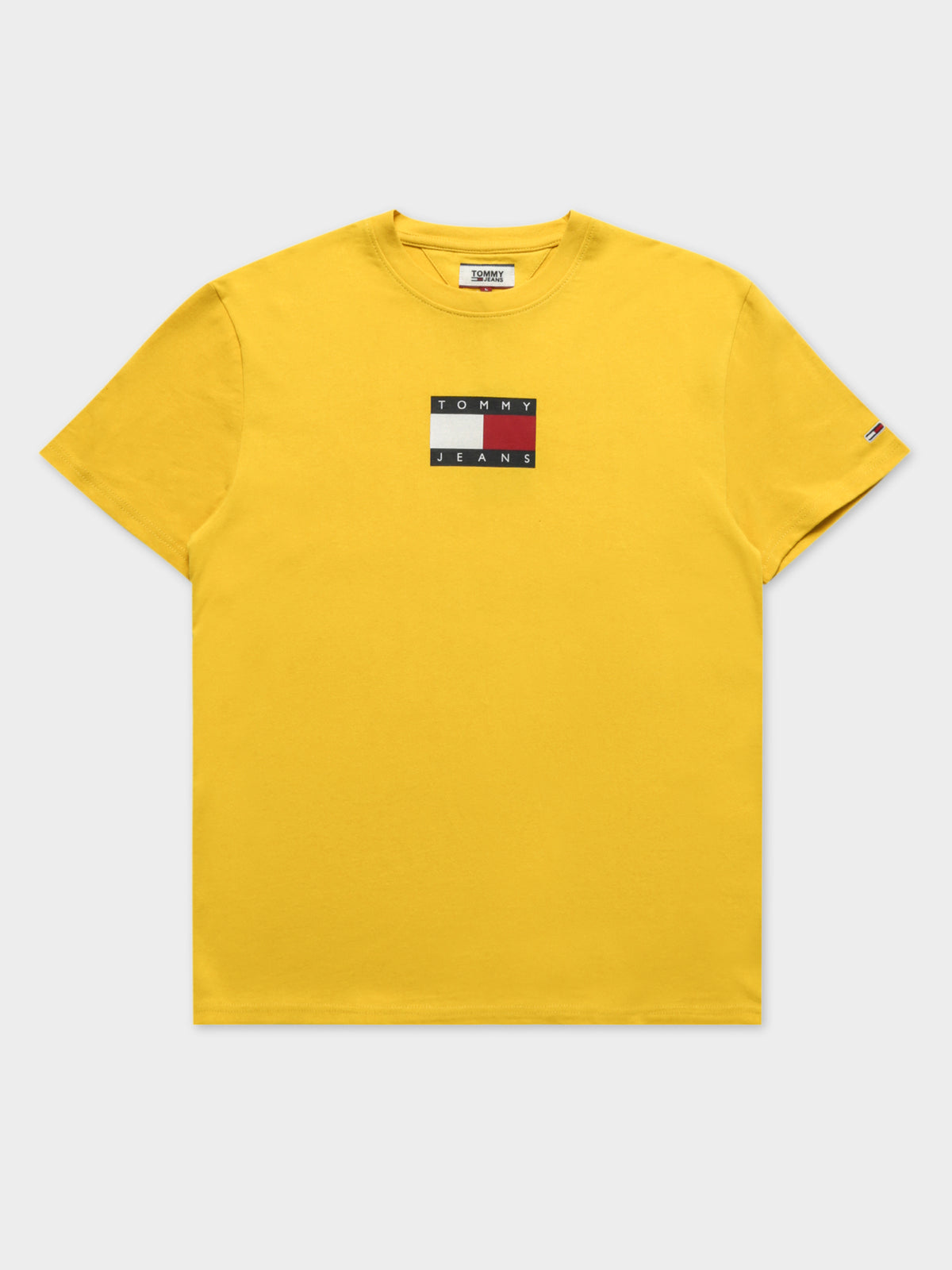 Small Flag T-Shirt in Star Fruit Yellow