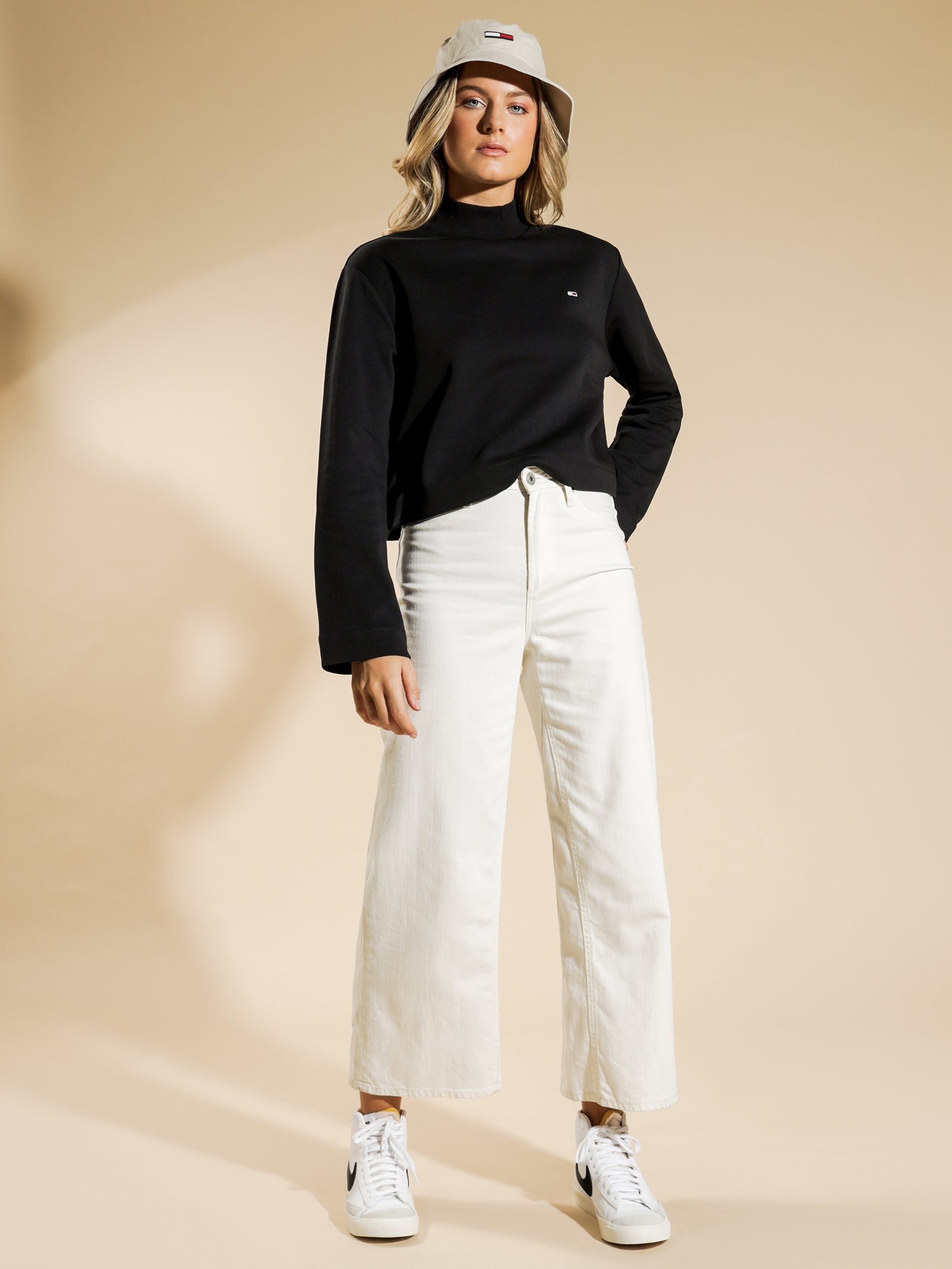 Solid Hybrid Long Sleeve T-Shirt