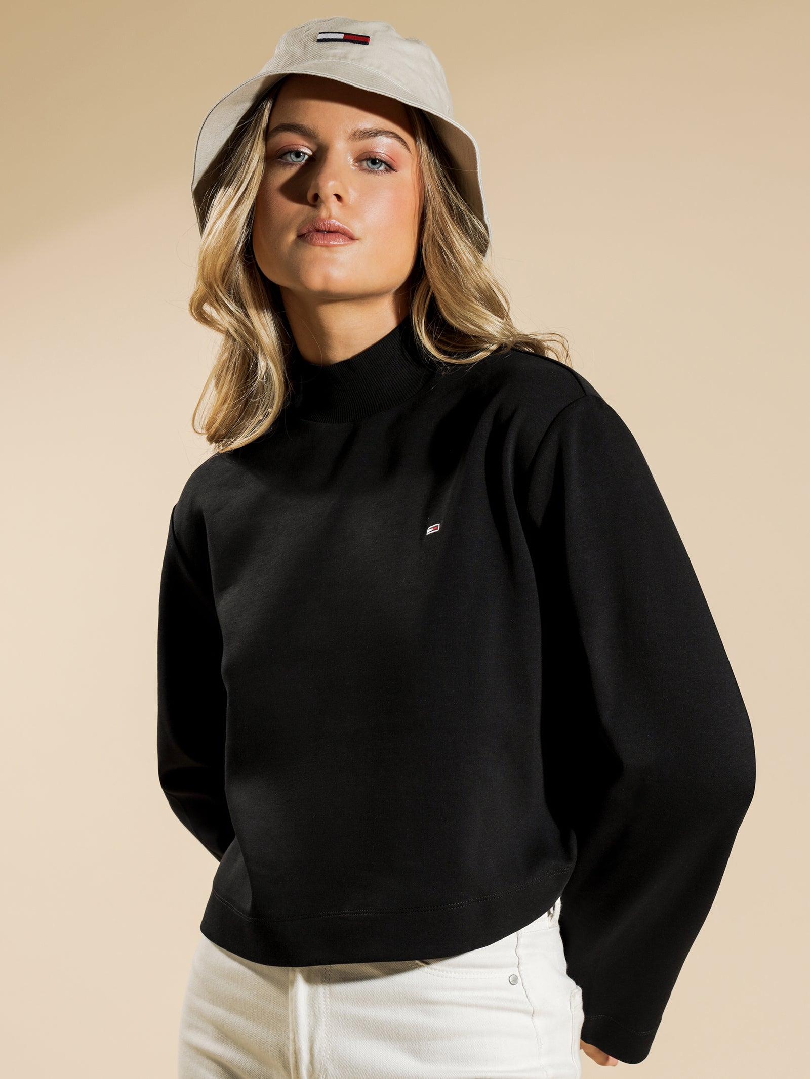 Solid Hybrid Long Sleeve T-Shirt