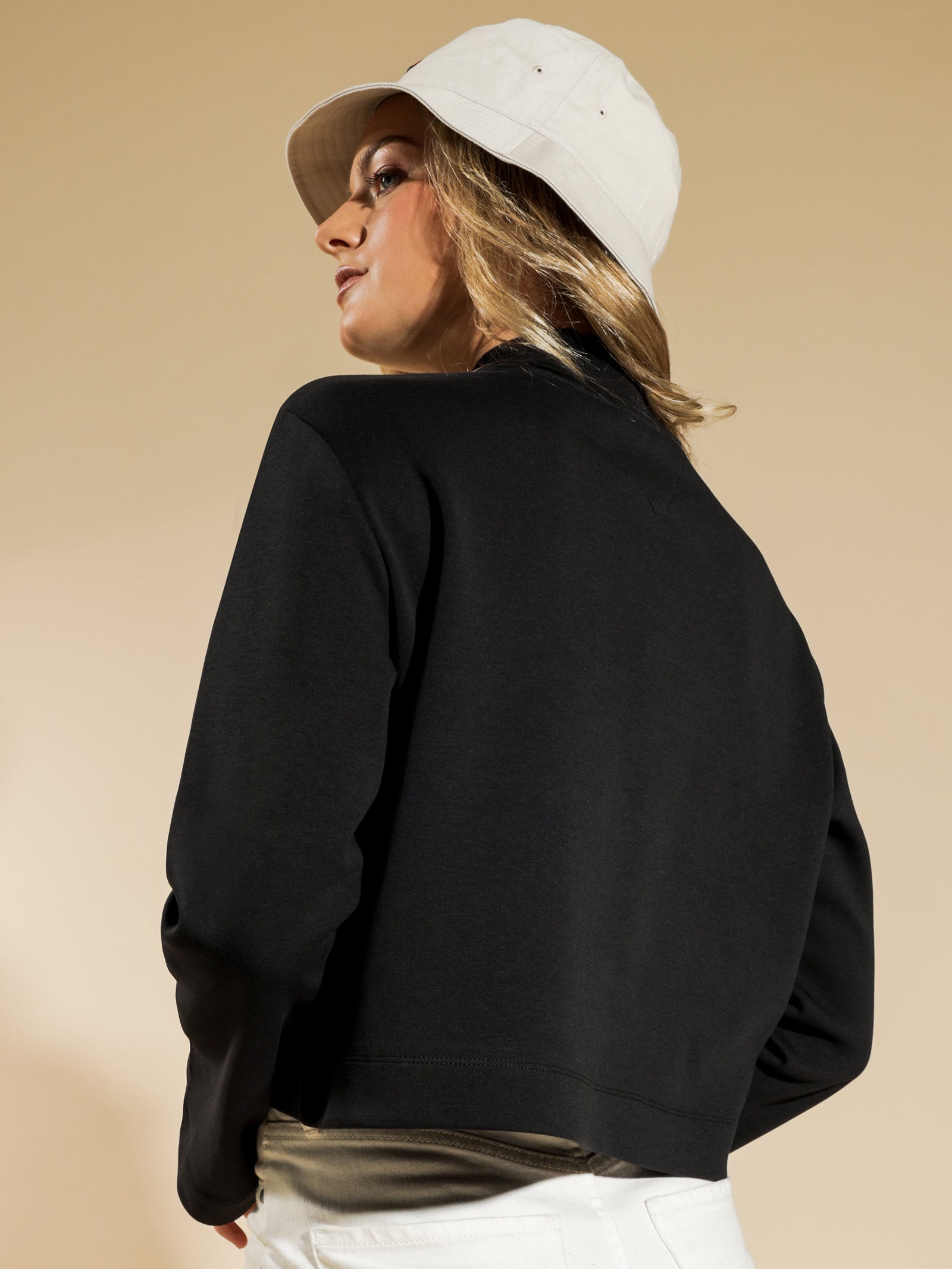 Solid Hybrid Long Sleeve T-Shirt