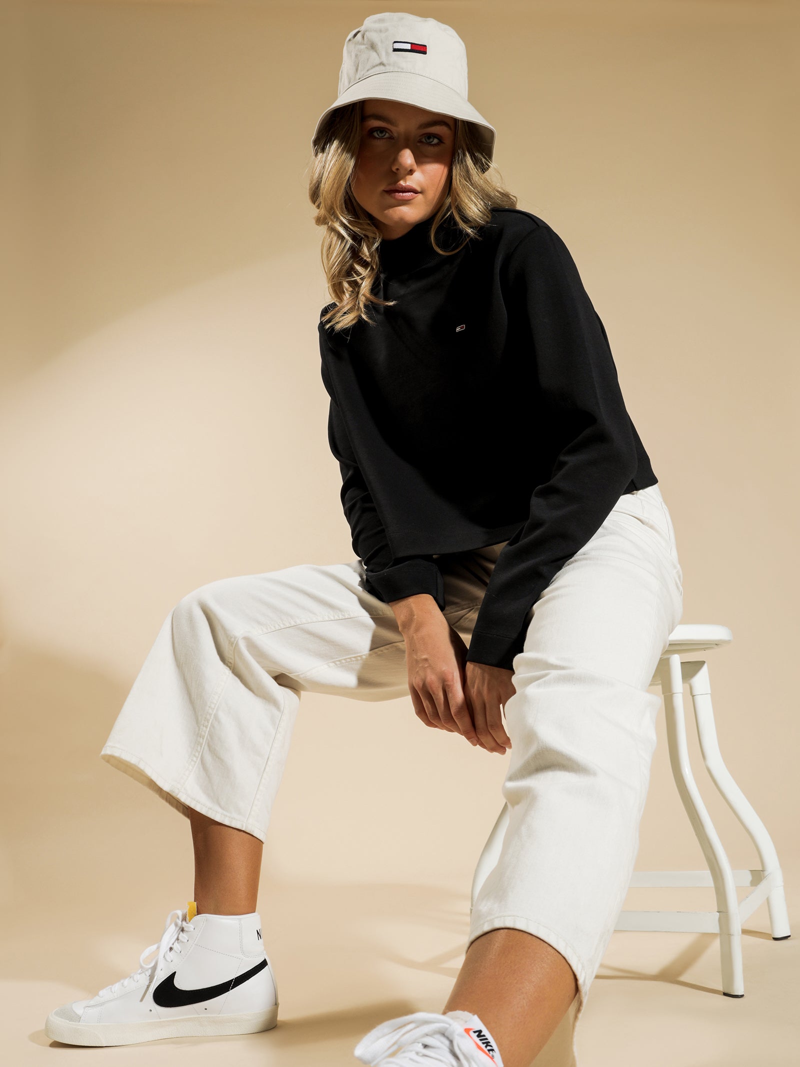 Solid Hybrid Long Sleeve T-Shirt