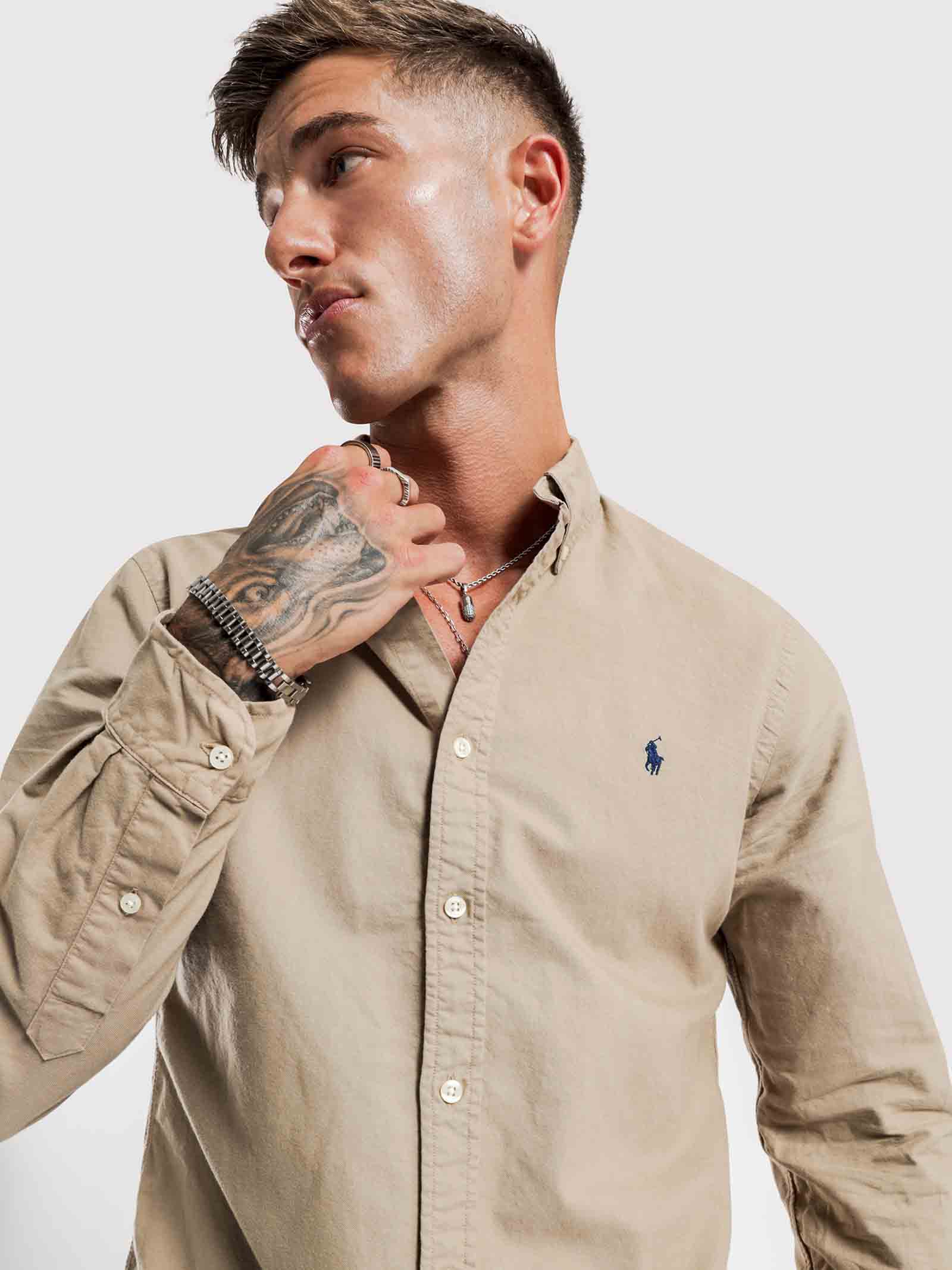 Slim-Fit Oxford Long Sleeve Shirt