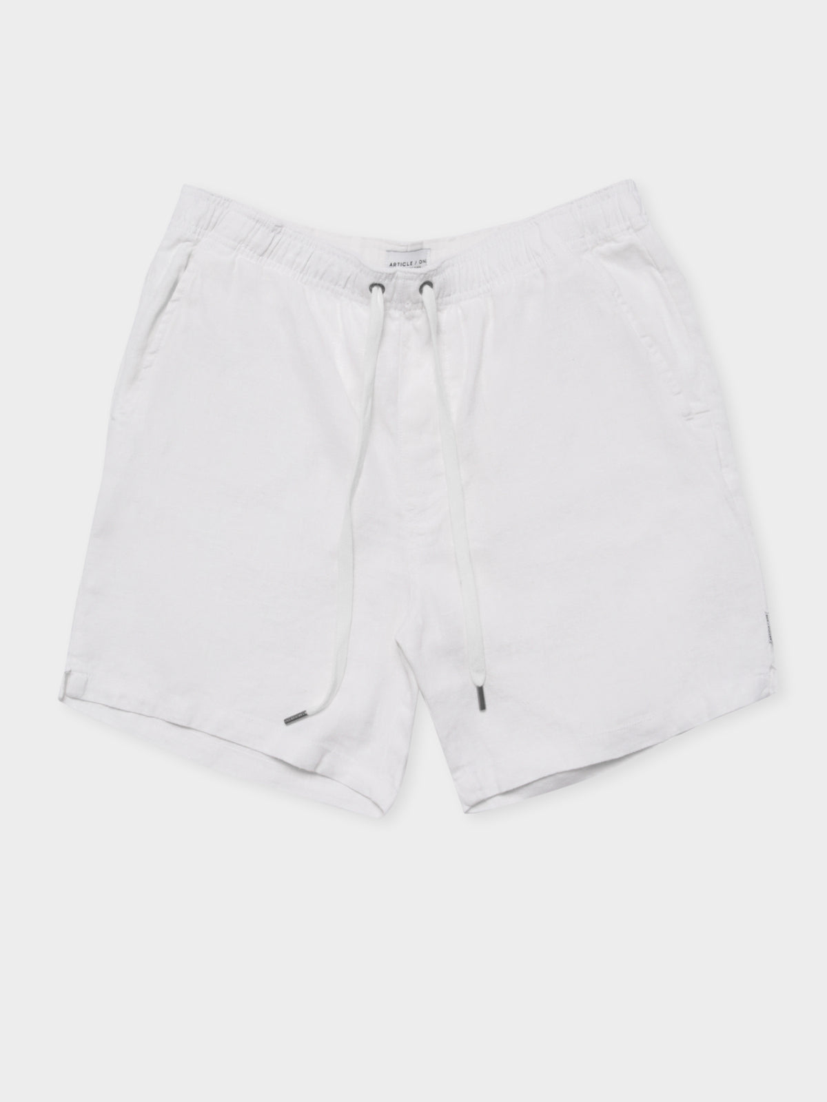 Nelson Linen Shorts in White