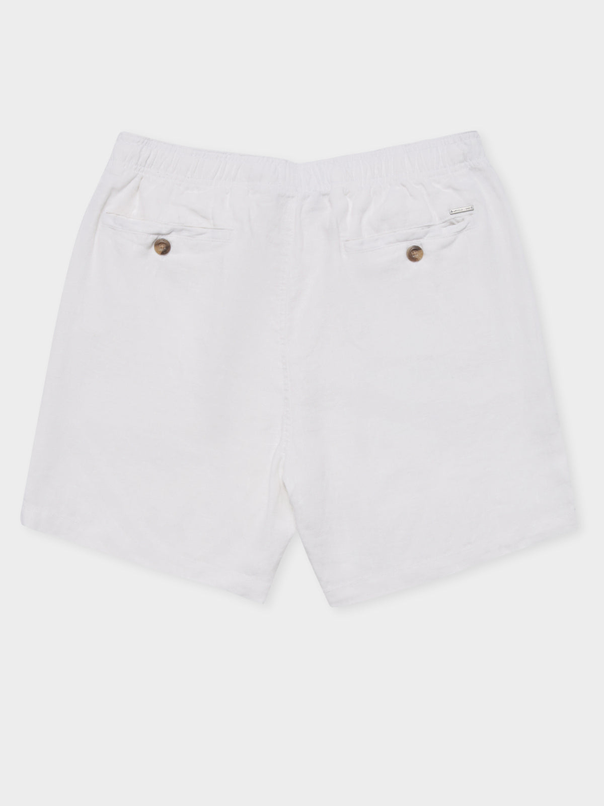 Nelson Linen Shorts in White
