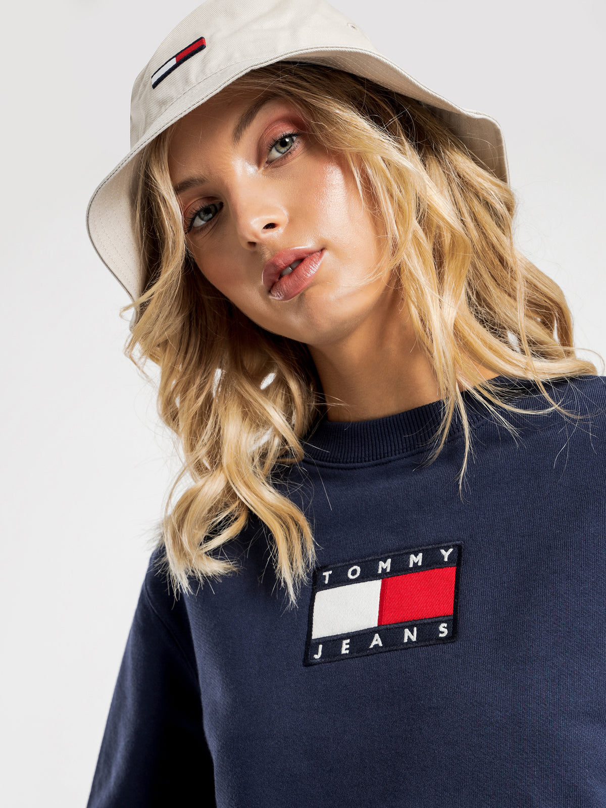 Tommy Flag Crew in Twilight Navy