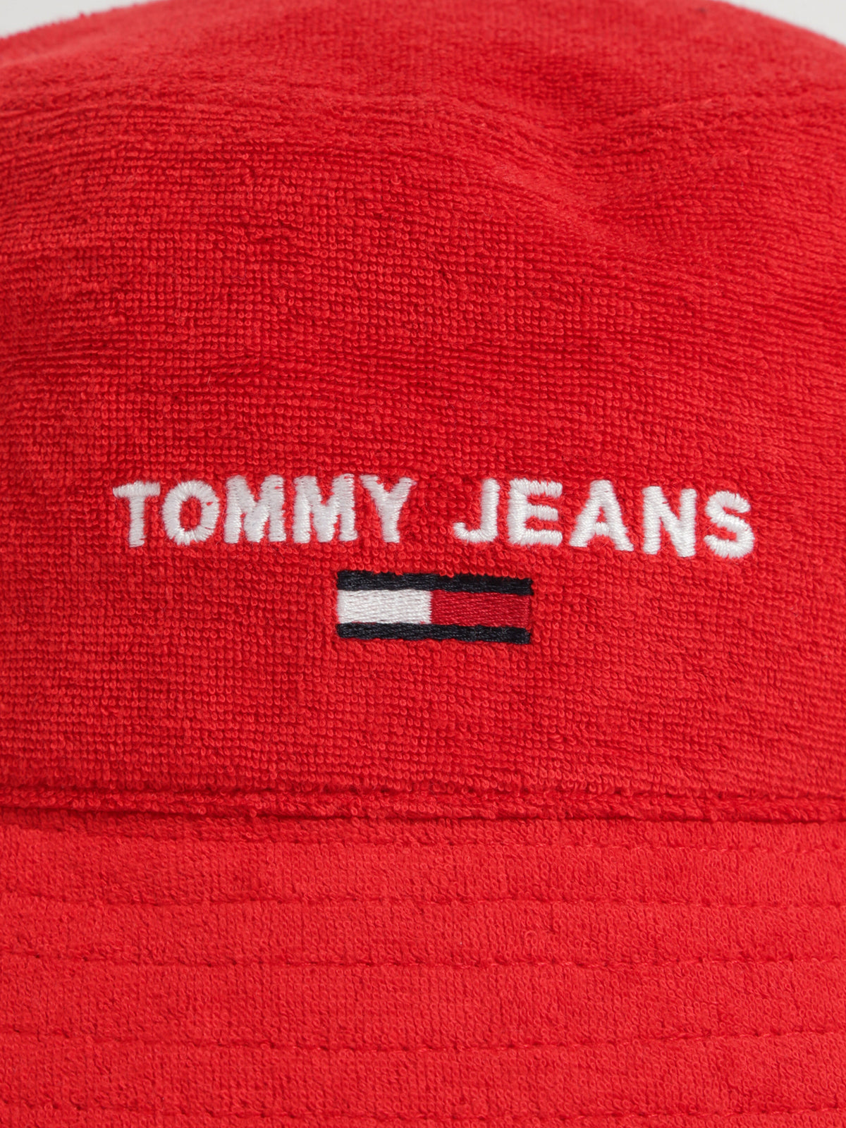 TJM Sport Bucket Towel Hat in Red