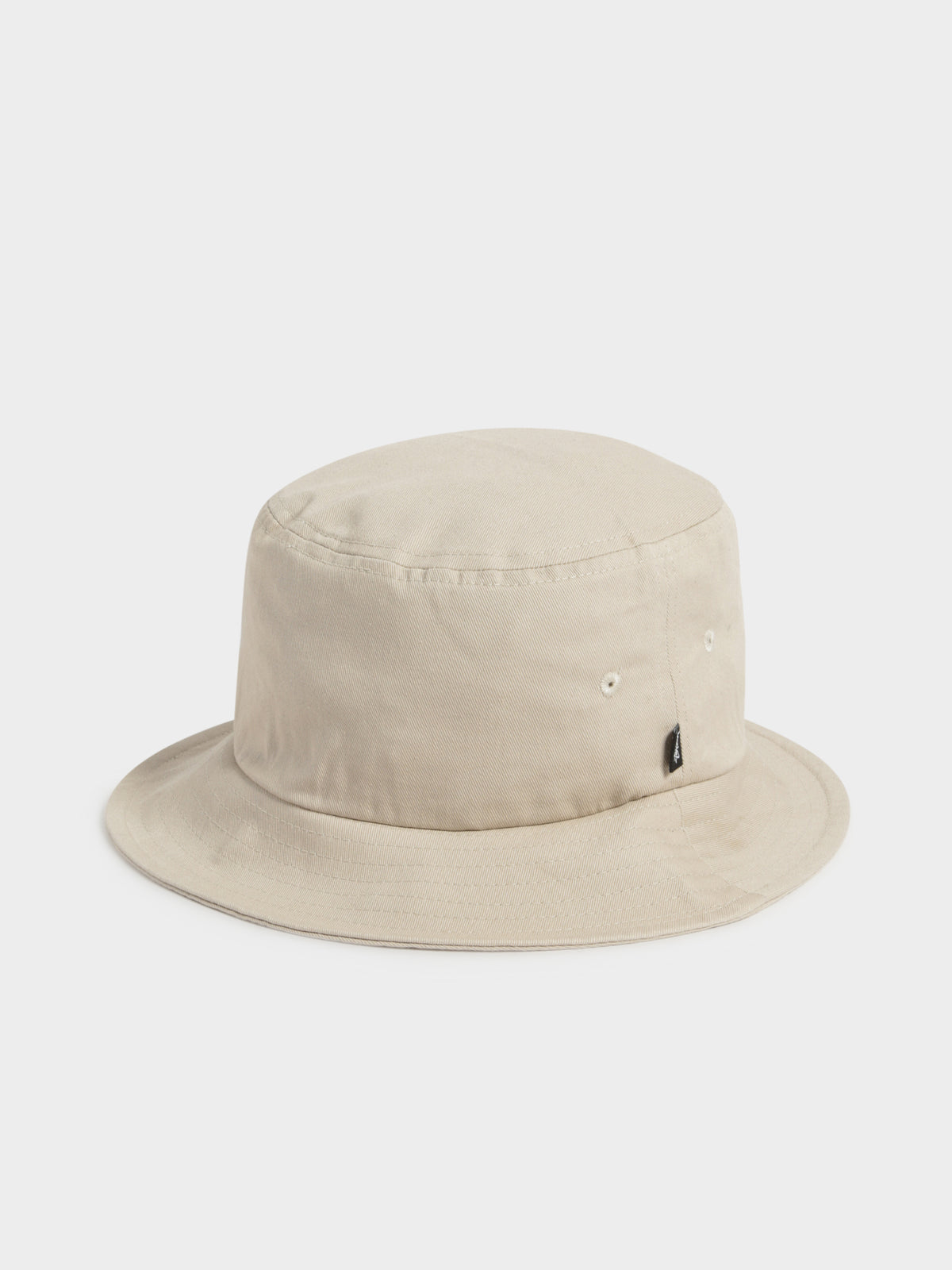 Stock Crown Bucket Hat in White Sand