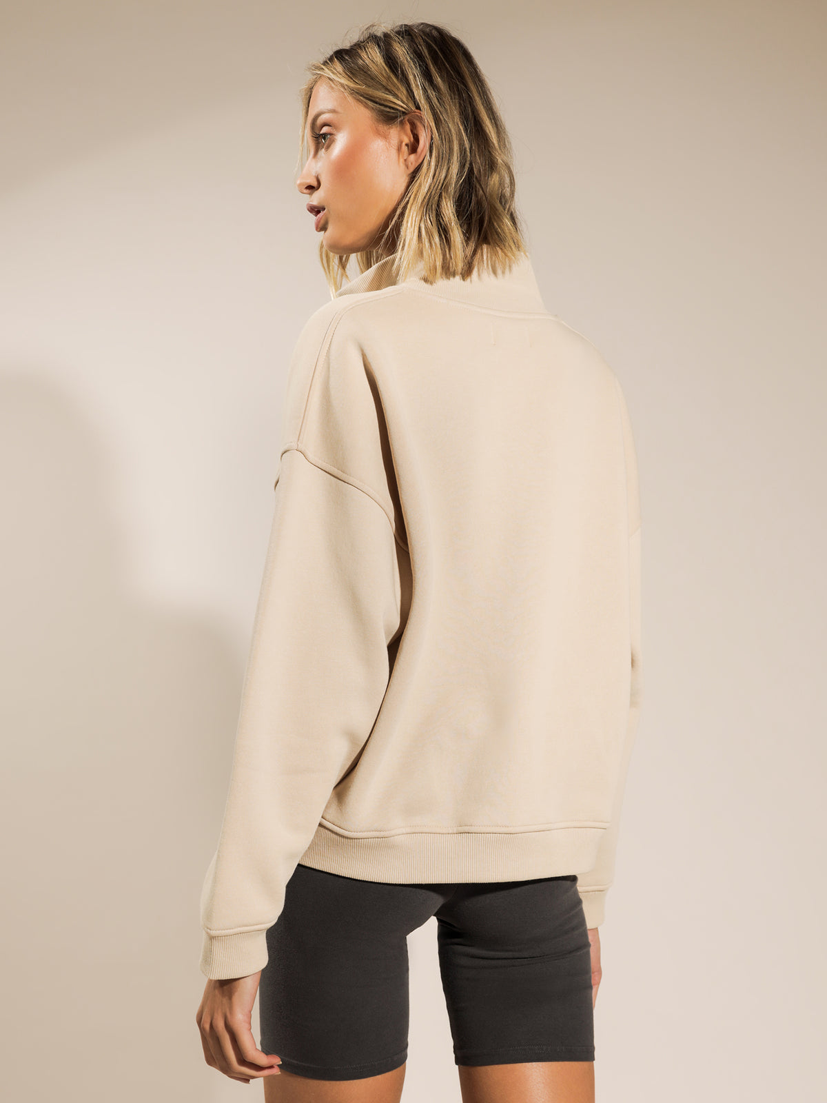 Carter Classic Rugby Sweater in Sand