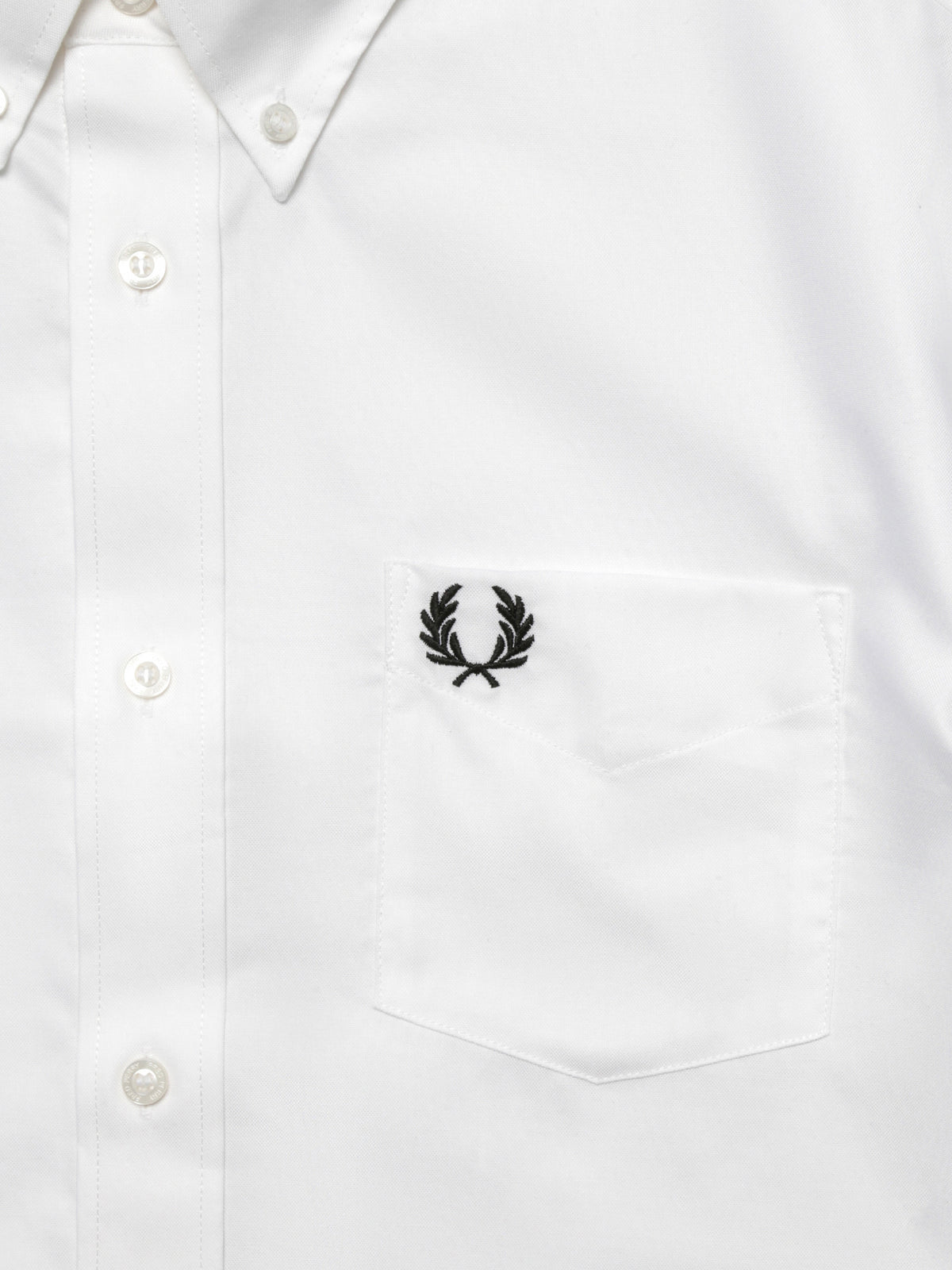 Short Sleeve Oxford Shirt in White