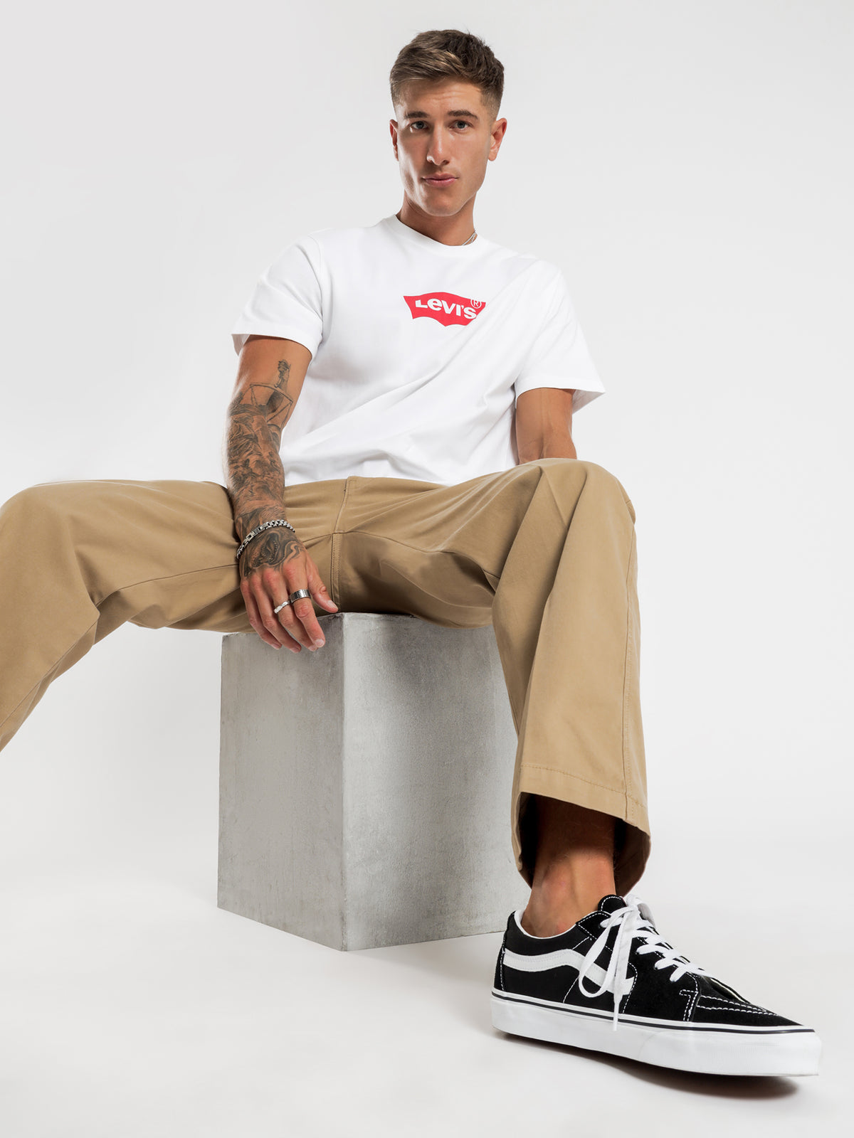 XX Chino Stay Loose Pants in Beige