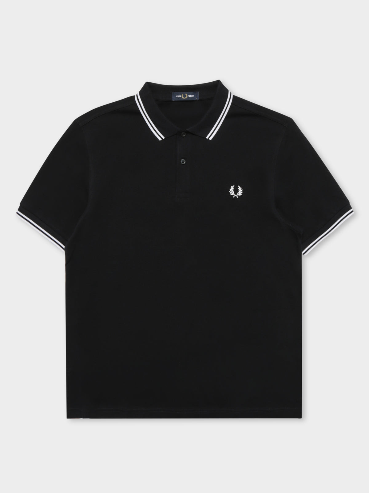 Twin Tipped Fred Perry T-Shirt in Navy &amp; White