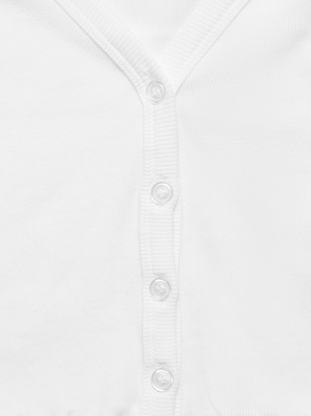 Divya Rib Cardi in White