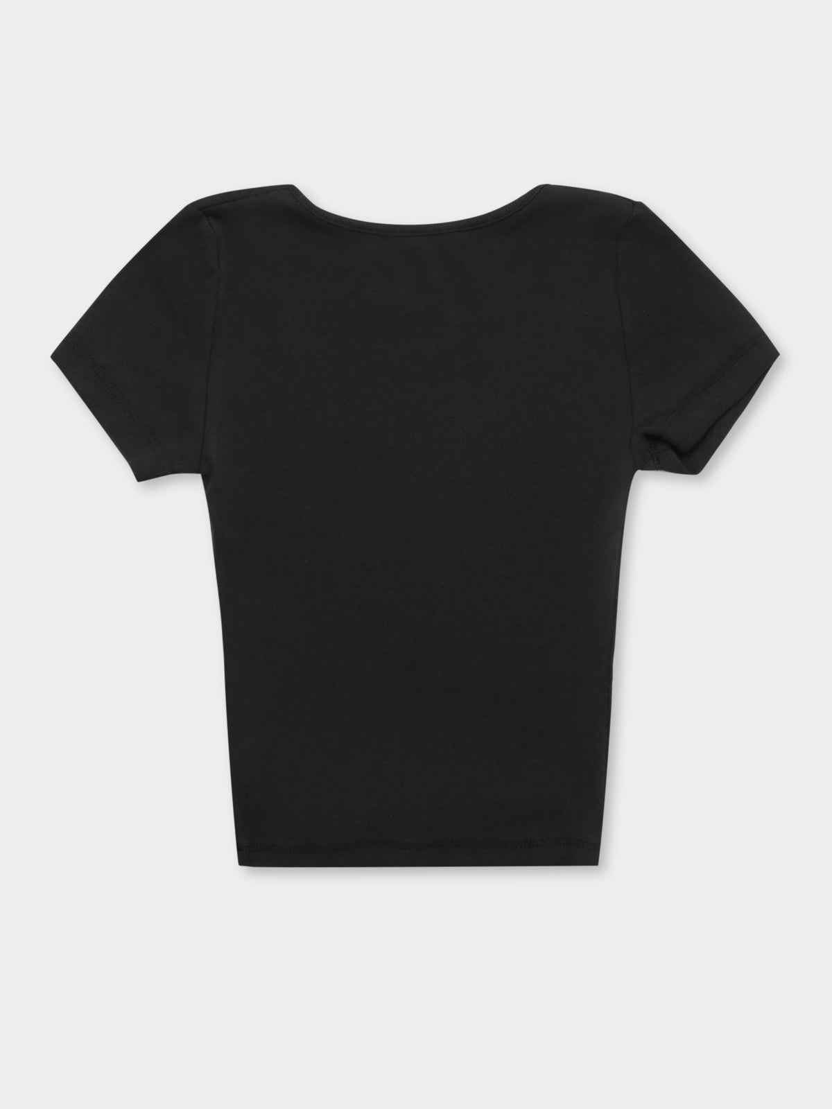 Bowie Cut Out T-Shirt in Black