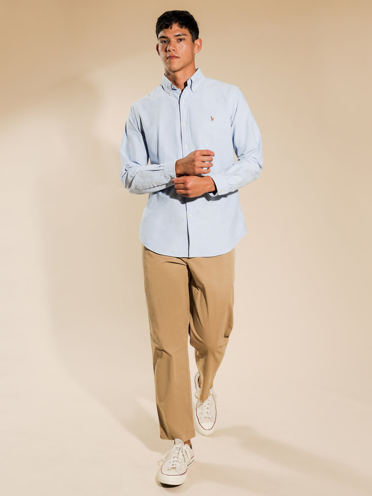 Oxford Long Sleeve Shirt in Blue