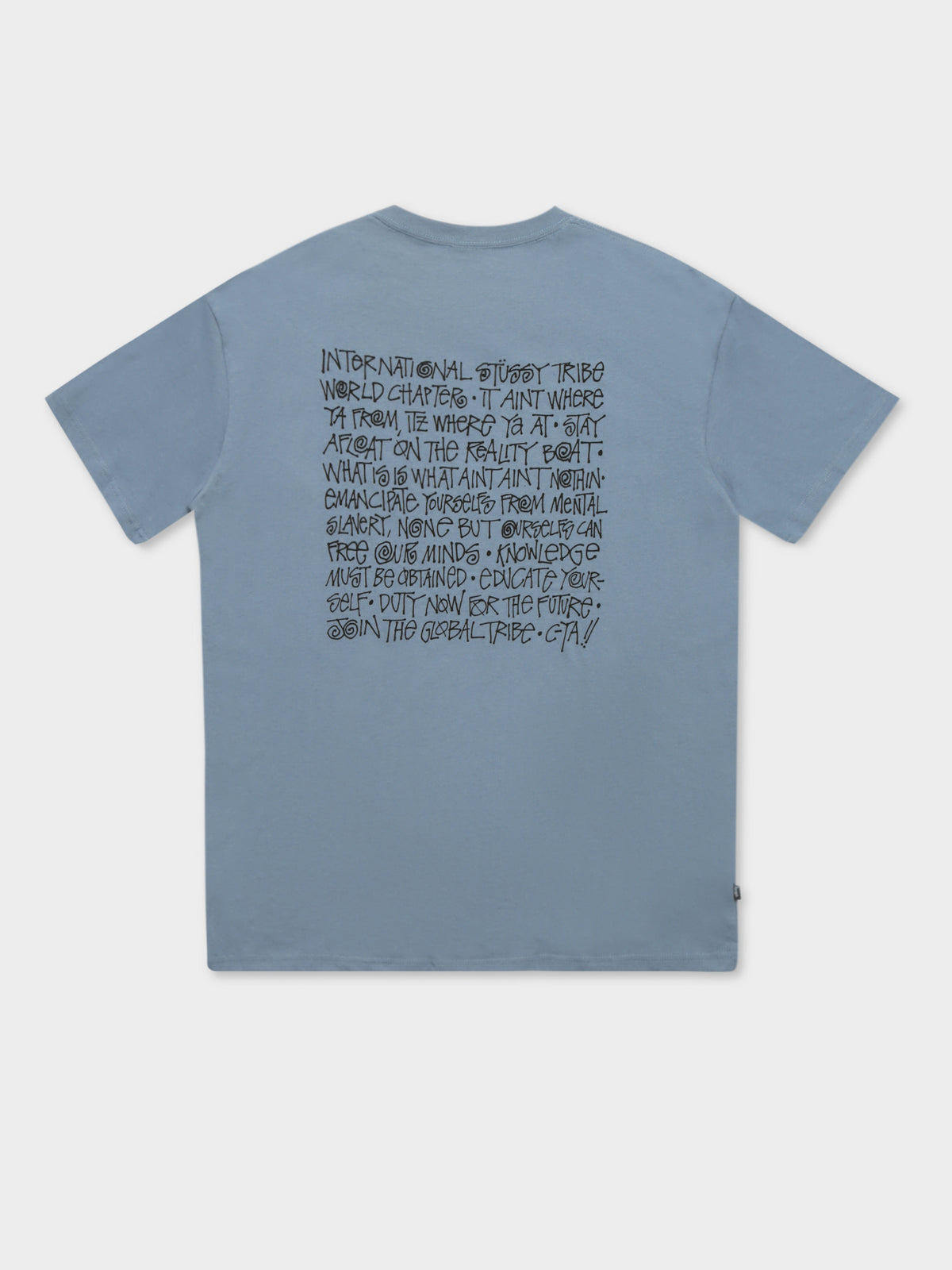 Say It Loud Short Sleeve T-Shirt in Dusty Blue