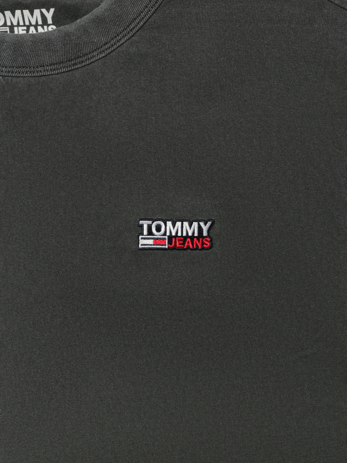 TJM Washed Logo T-Shirt in Black