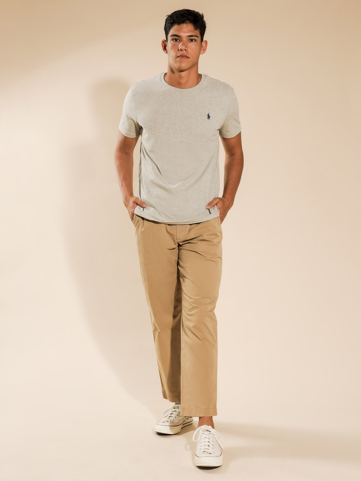 Custom Slim Fit T-Shirt in Grey