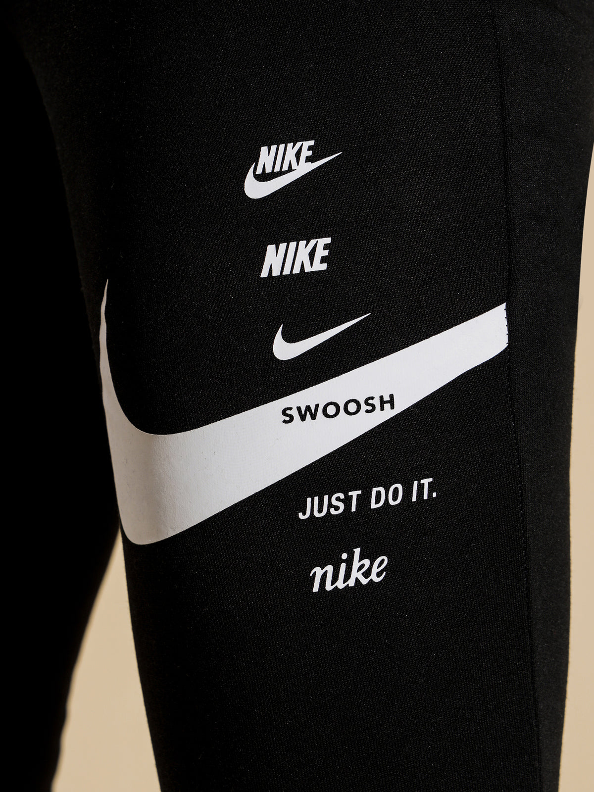 Sportswear Swoosh Pants in Black &amp; White