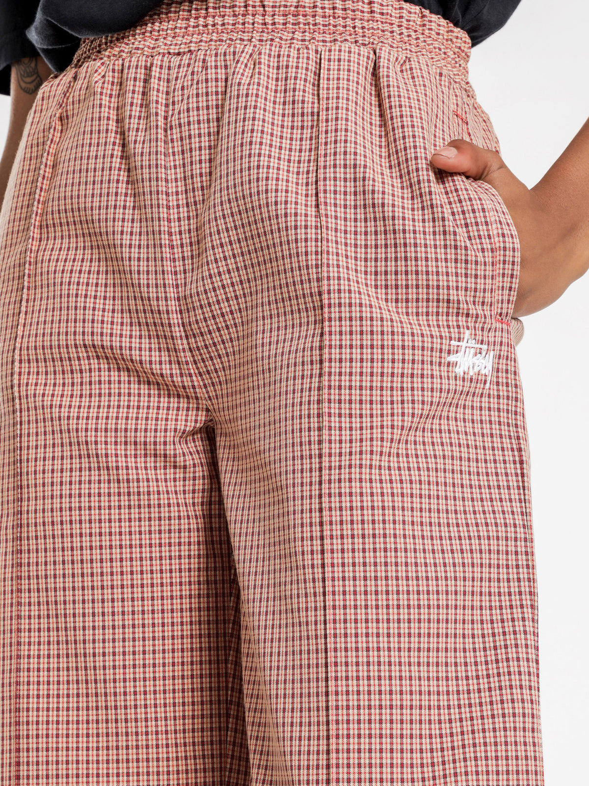 Airlie Check Trackpants in Rosette