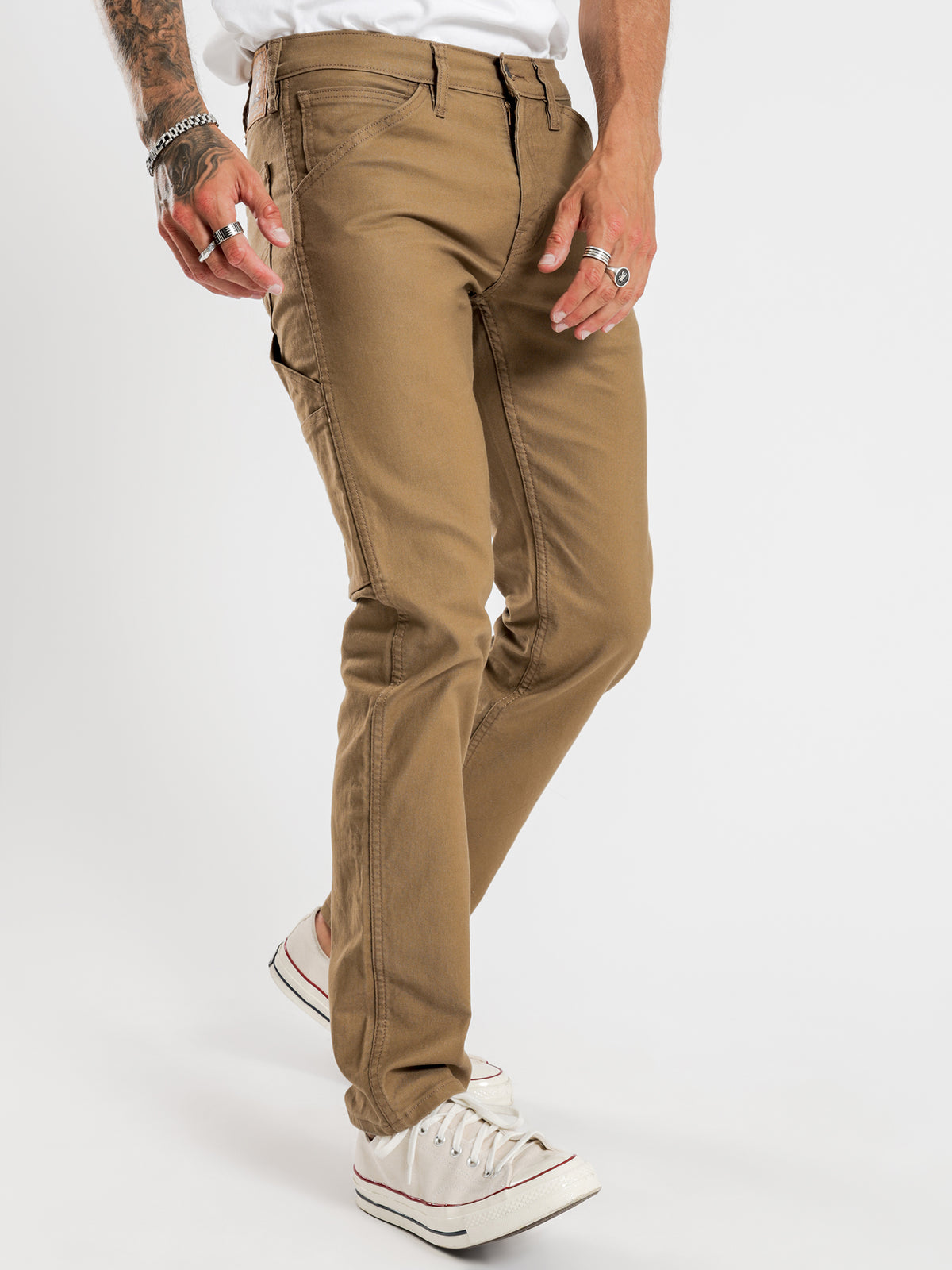 511™ Slim Fit Workwear Utility Pants in Ermine Canvas
