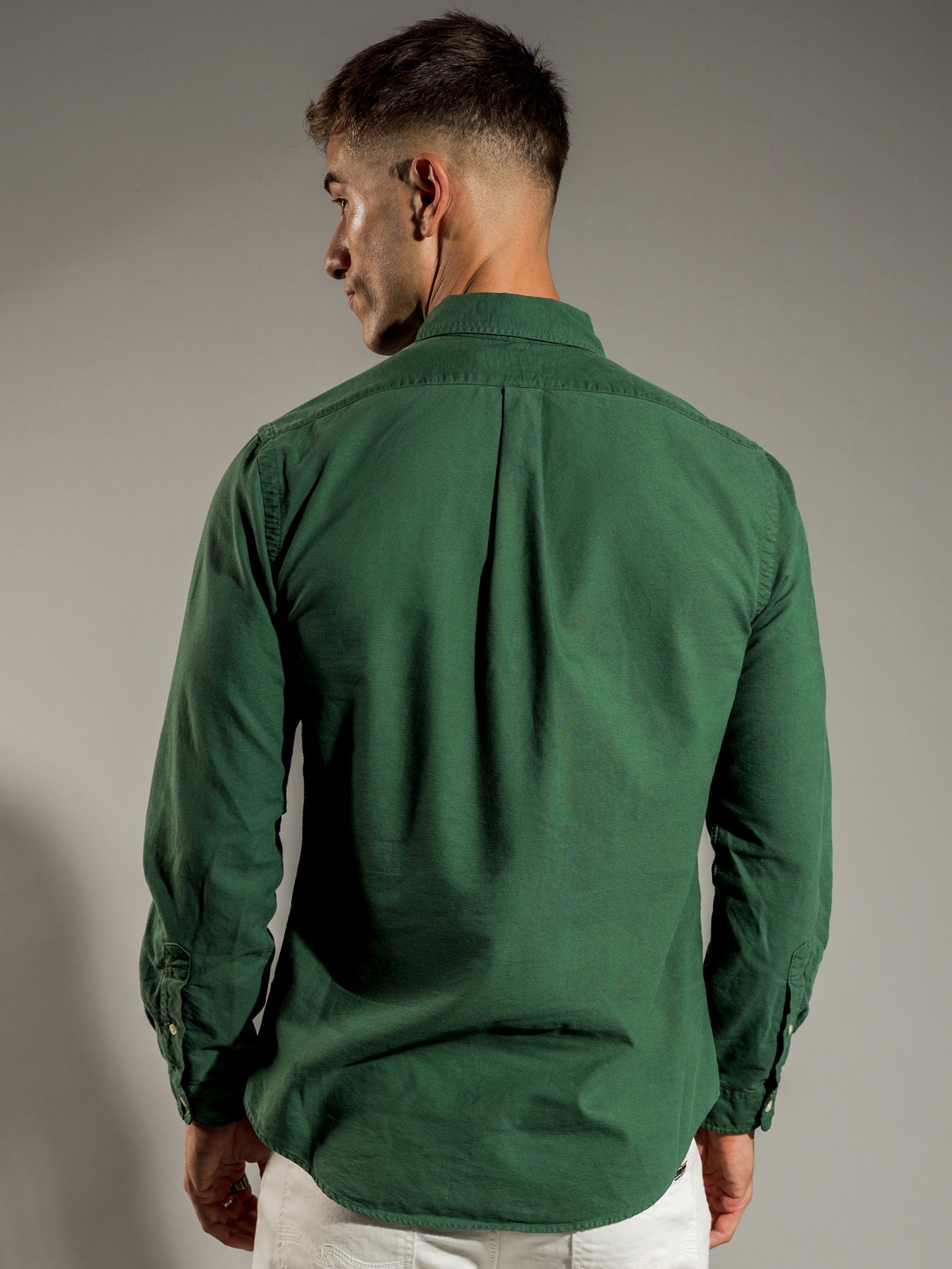 Slim Fit Garment Dyed Oxford Shirt