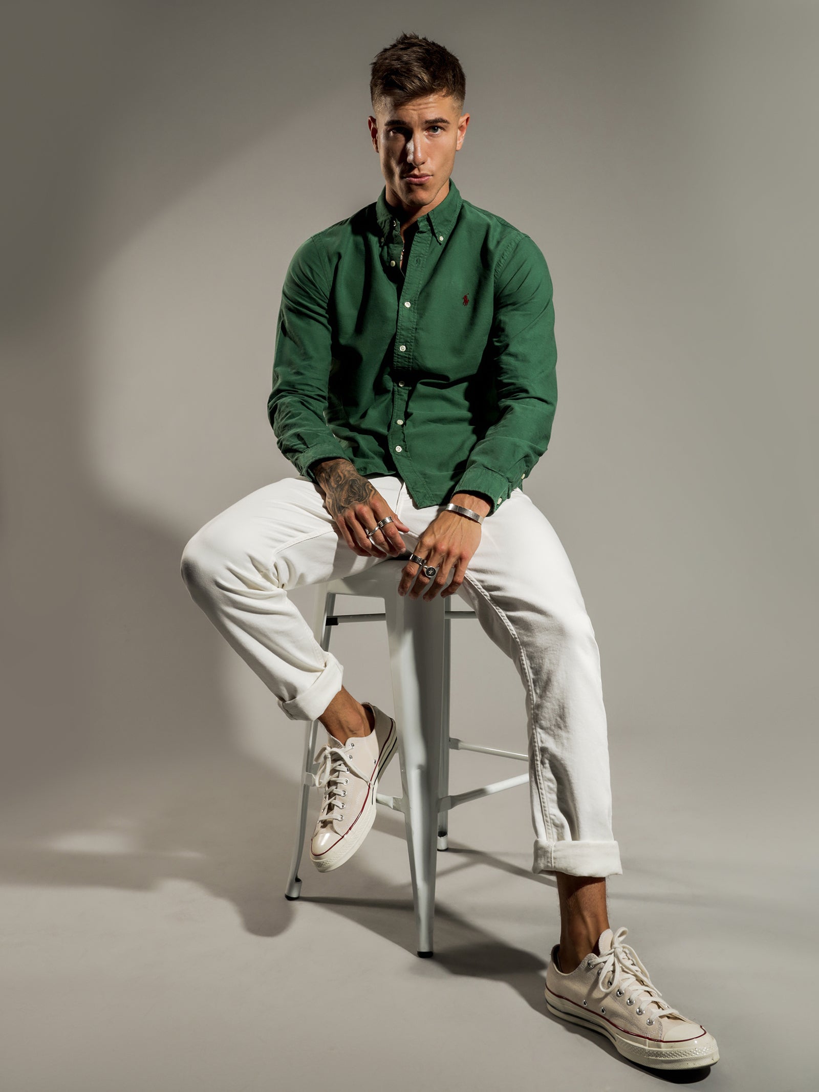 Slim Fit Garment Dyed Oxford Shirt